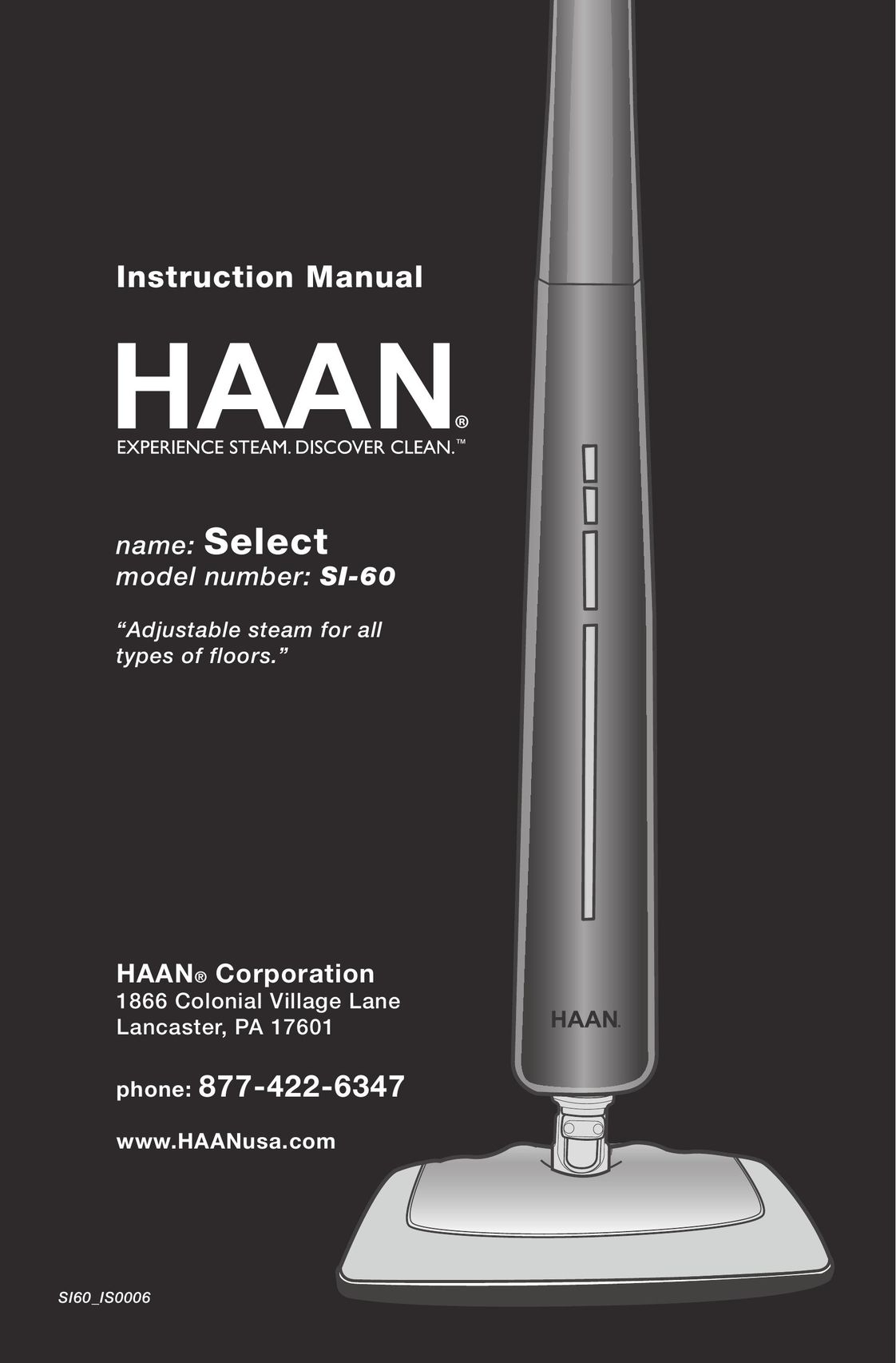 Haan SI-60 Carpet Cleaner User Manual