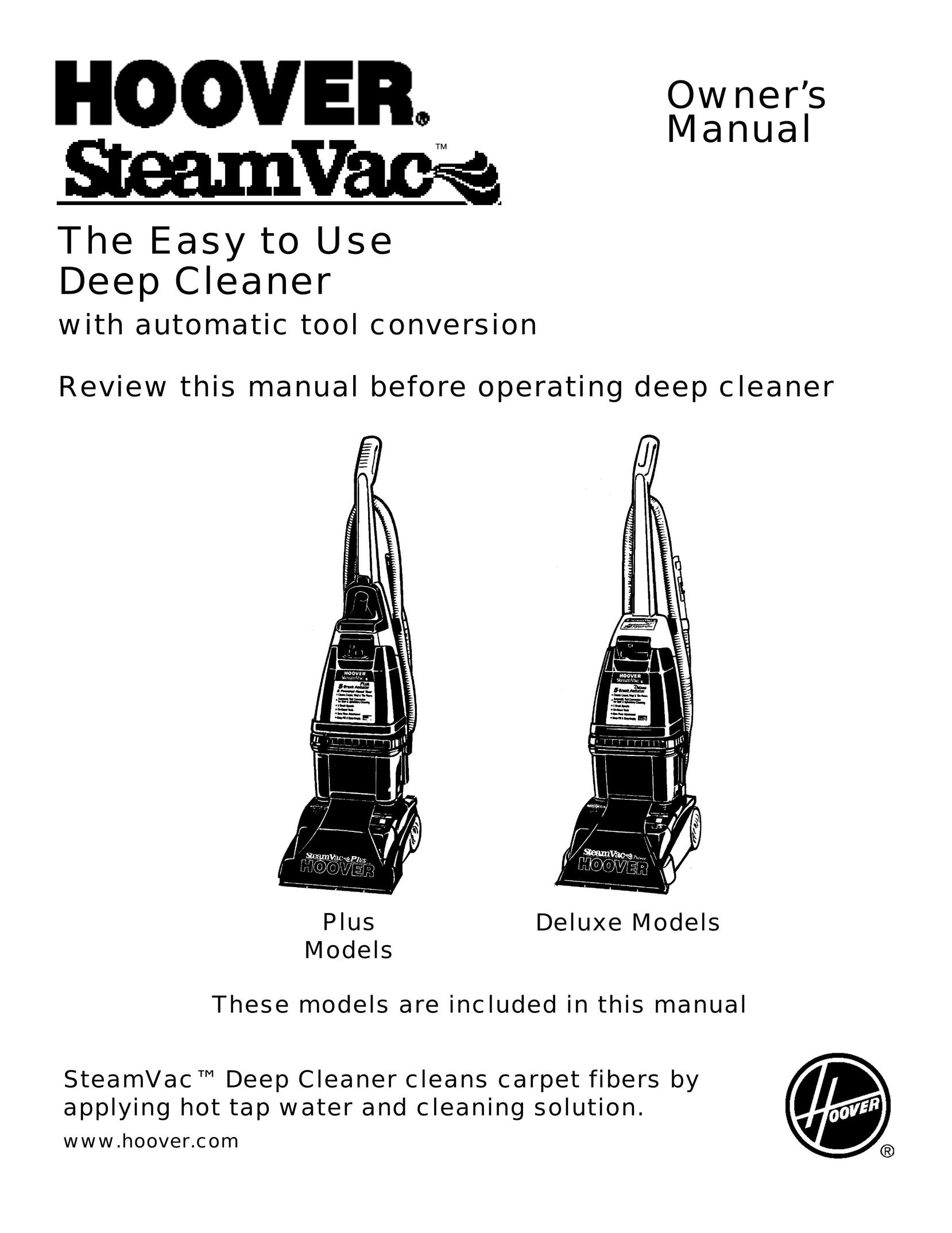Hoover Plus Carpet Cleaner User Manual