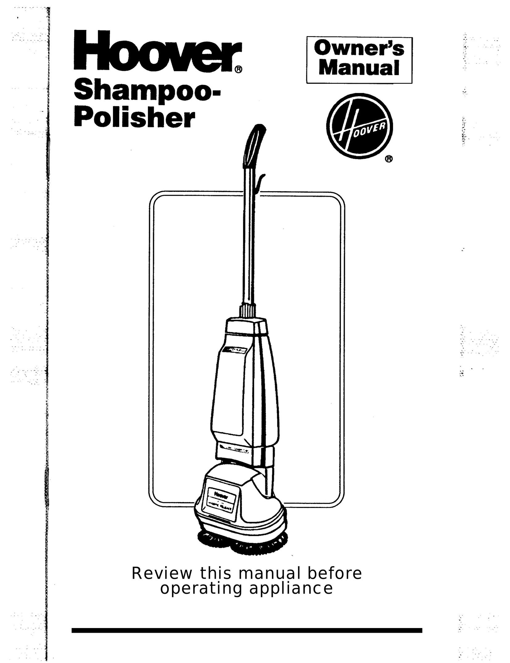 Hoover Shampoo-Polisher Carpet Cleaner User Manual