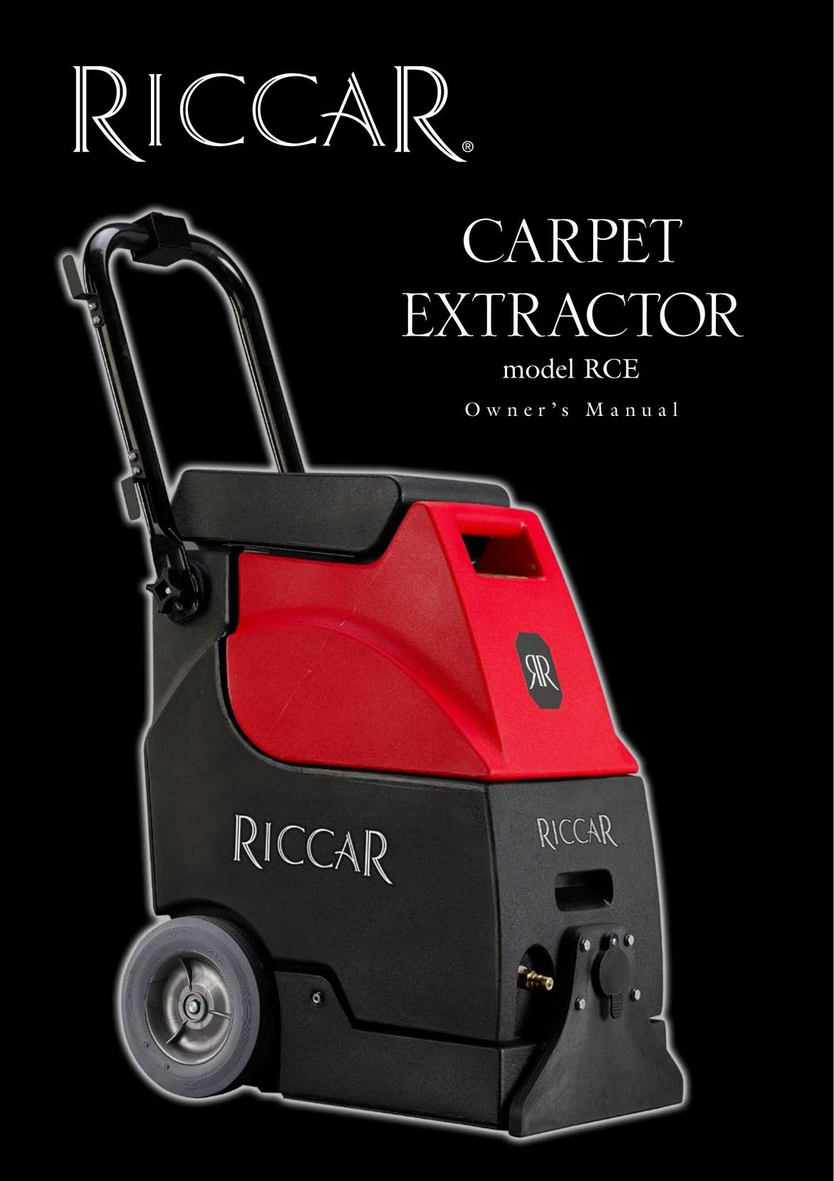 Riccar RCE Carpet Cleaner User Manual