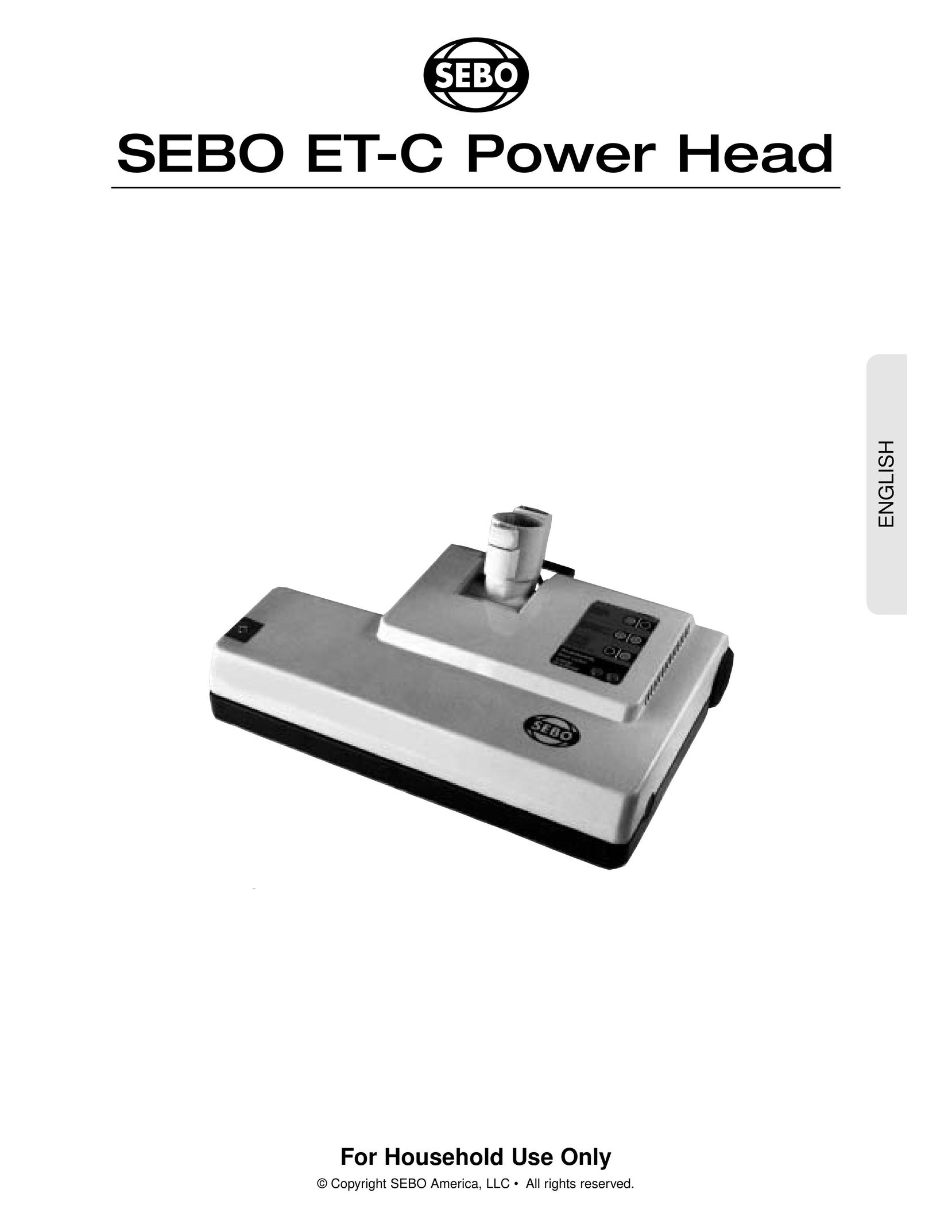 Sebo Power Head Carpet Cleaner User Manual