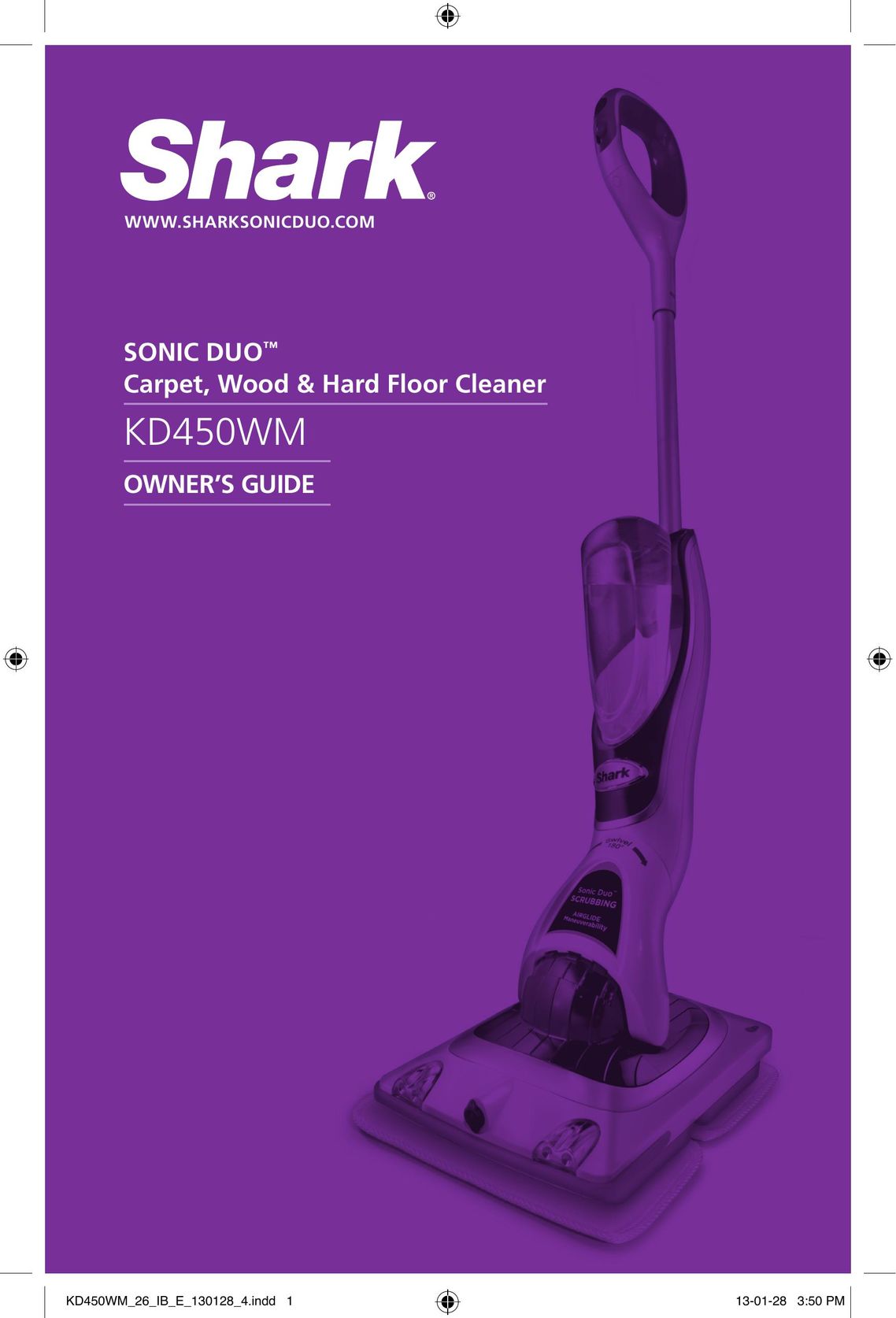 Shark KD450WM Carpet Cleaner User Manual