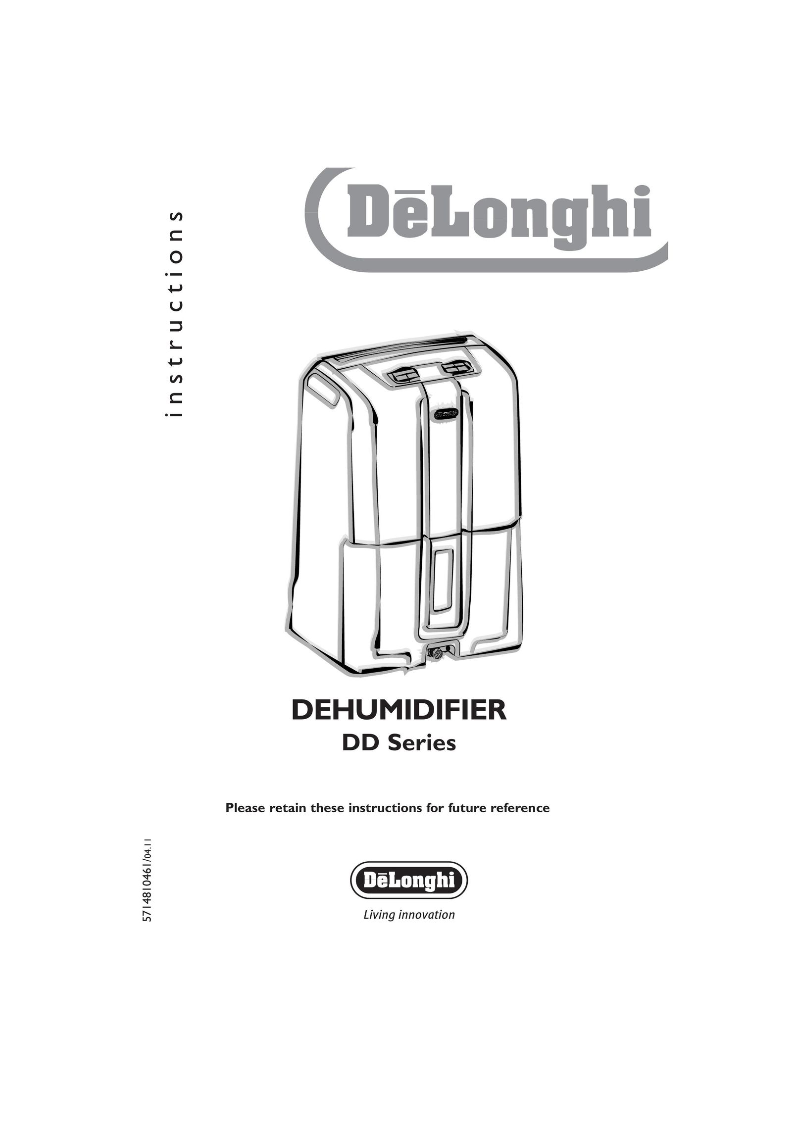 DeLonghi DD SERIES Dehumidifier User Manual