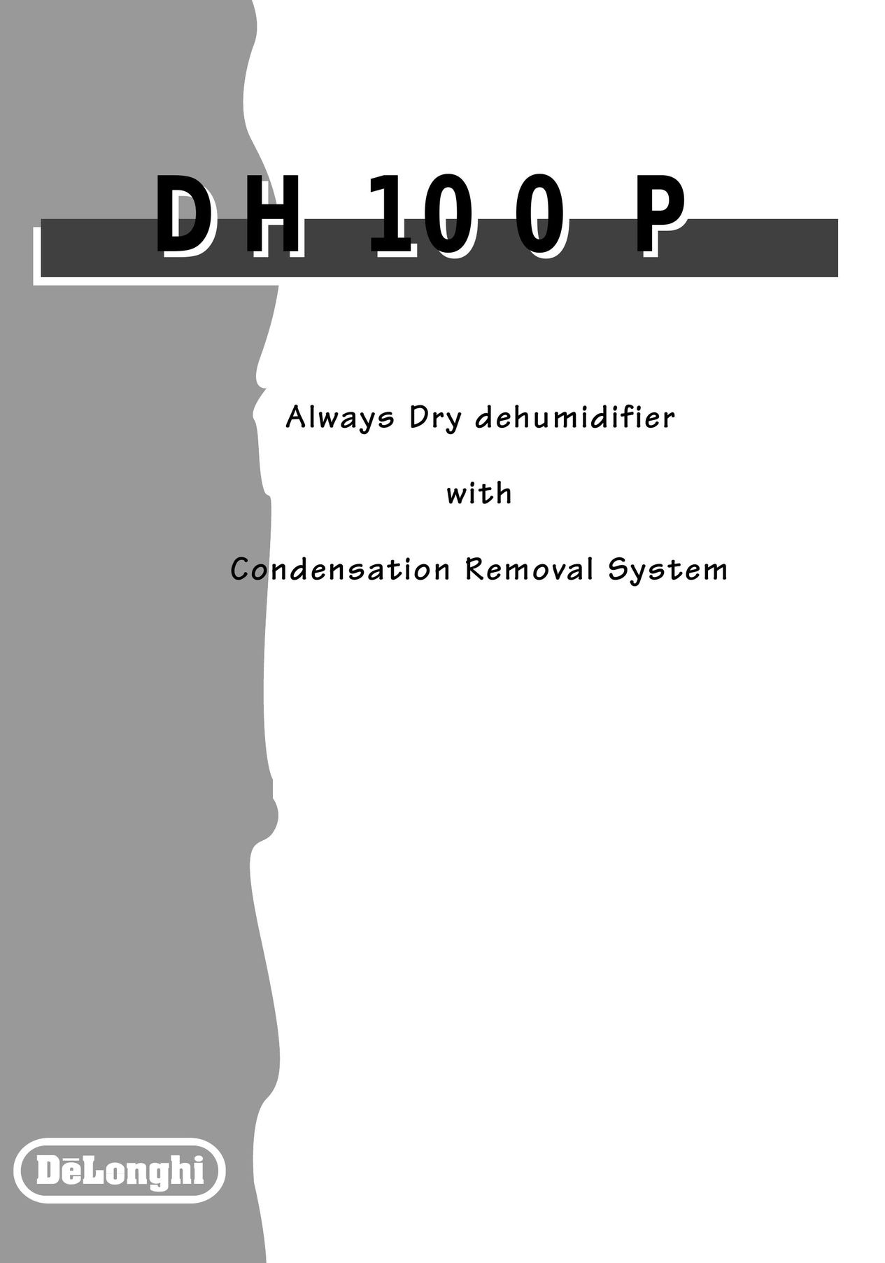 DeLonghi DH100P Dehumidifier User Manual