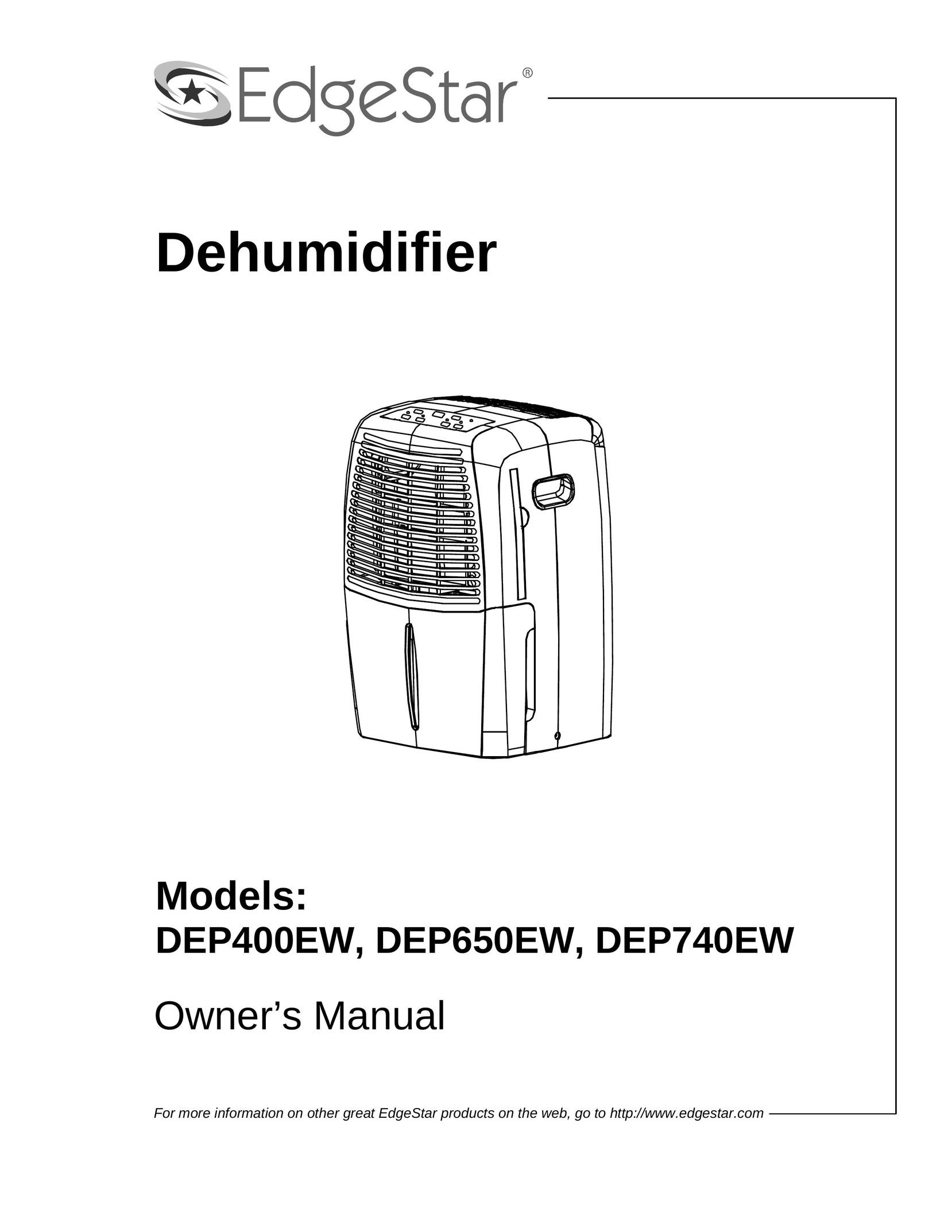 EdgeStar DEP400EW Dehumidifier User Manual