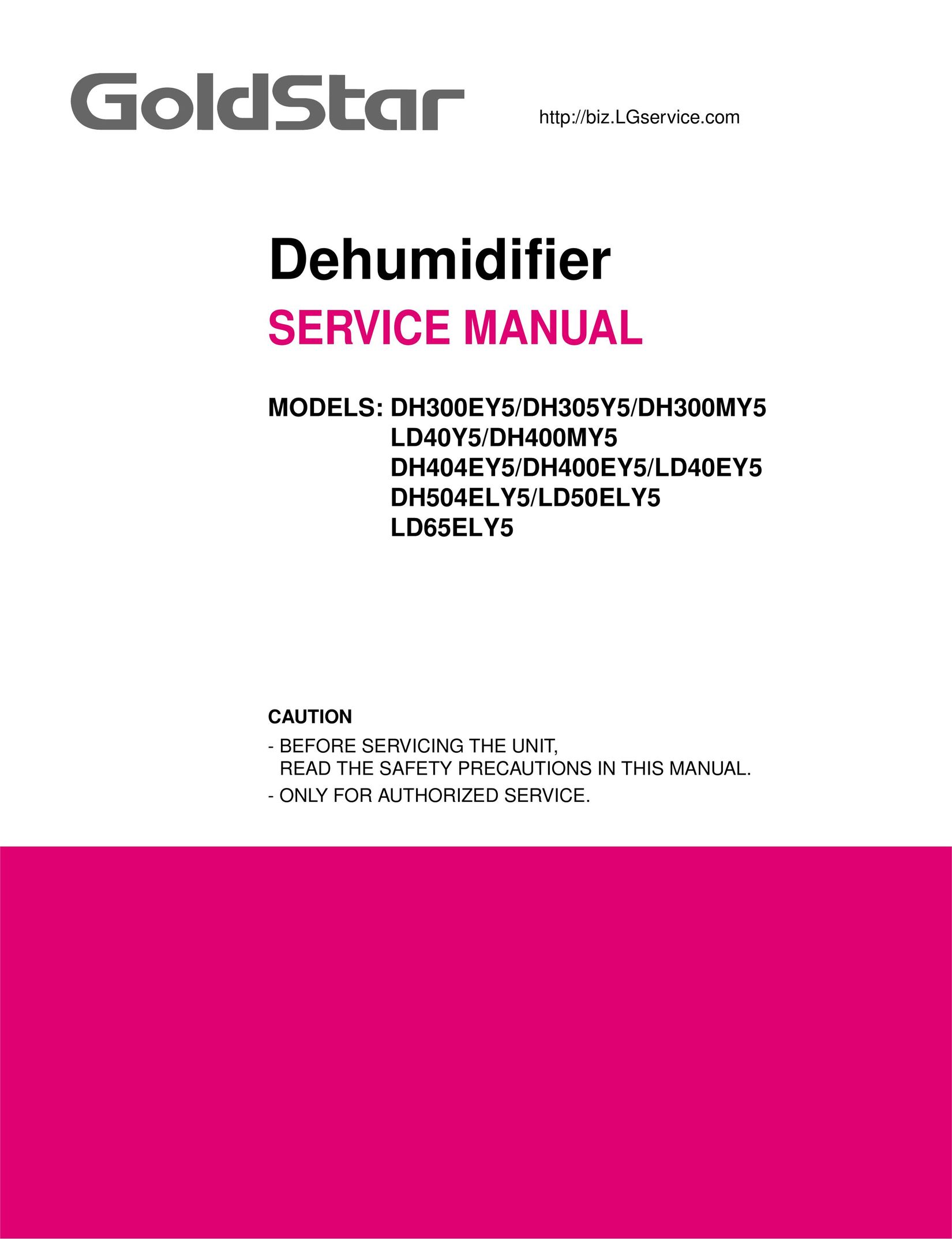 Frigidaire DH305Y5 Dehumidifier User Manual