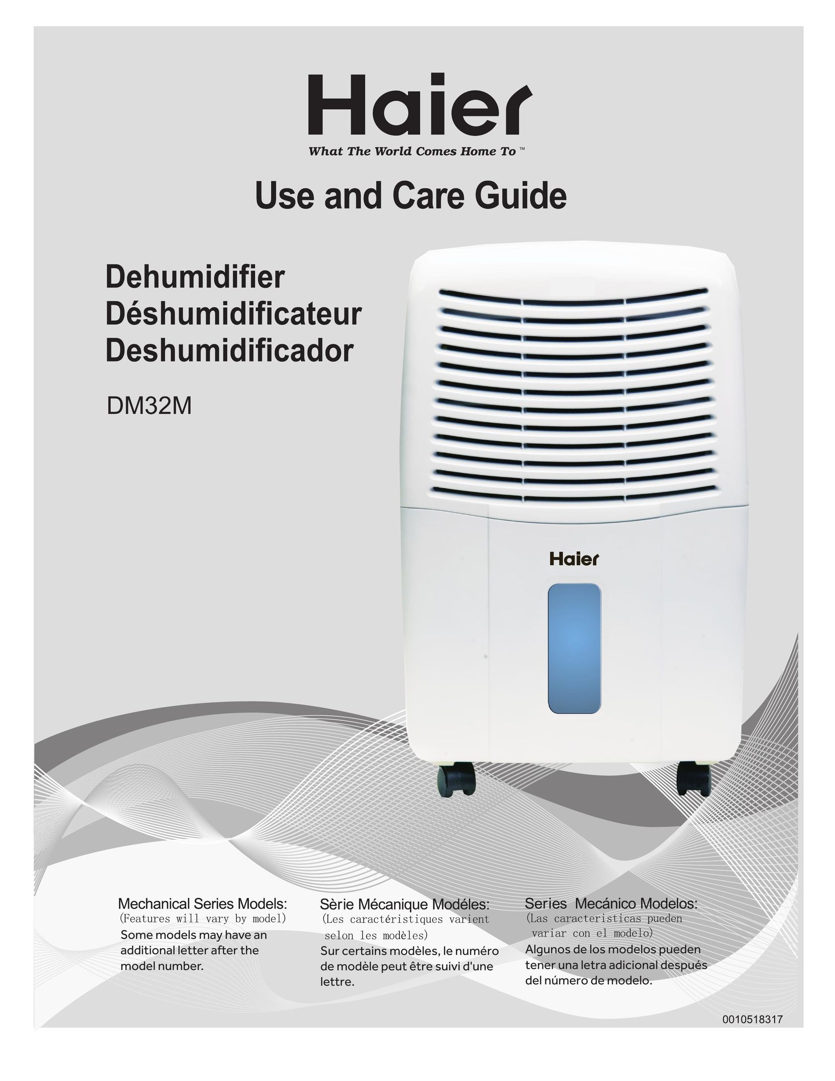 Haier DM32M Dehumidifier User Manual