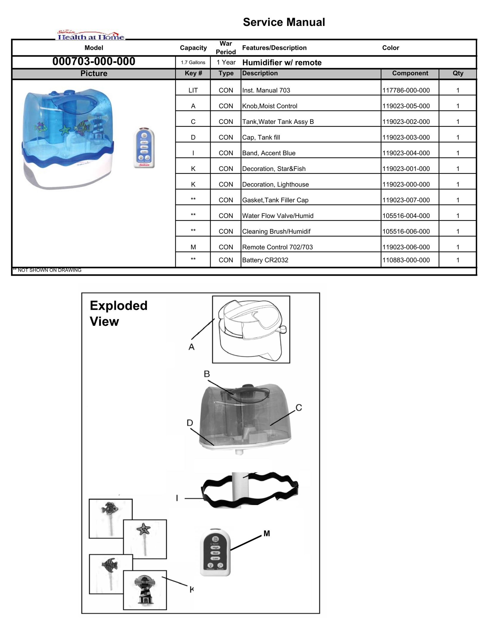 Heath Zenith 000703-000-000 Dehumidifier User Manual