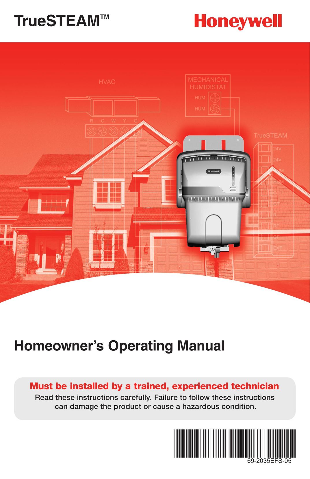 Honeywell 69-2035EFS-05 Dehumidifier User Manual