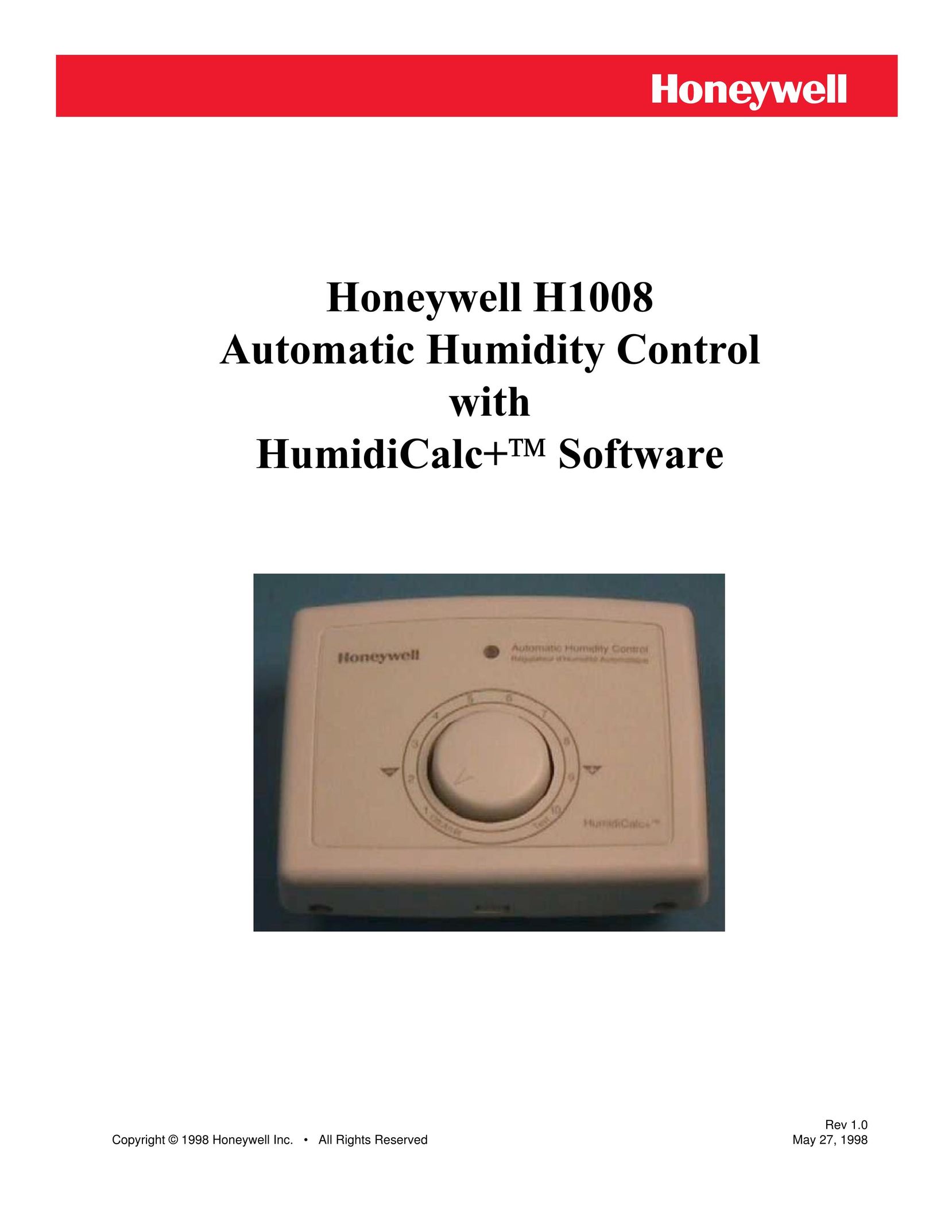 Honeywell H1008 Dehumidifier User Manual