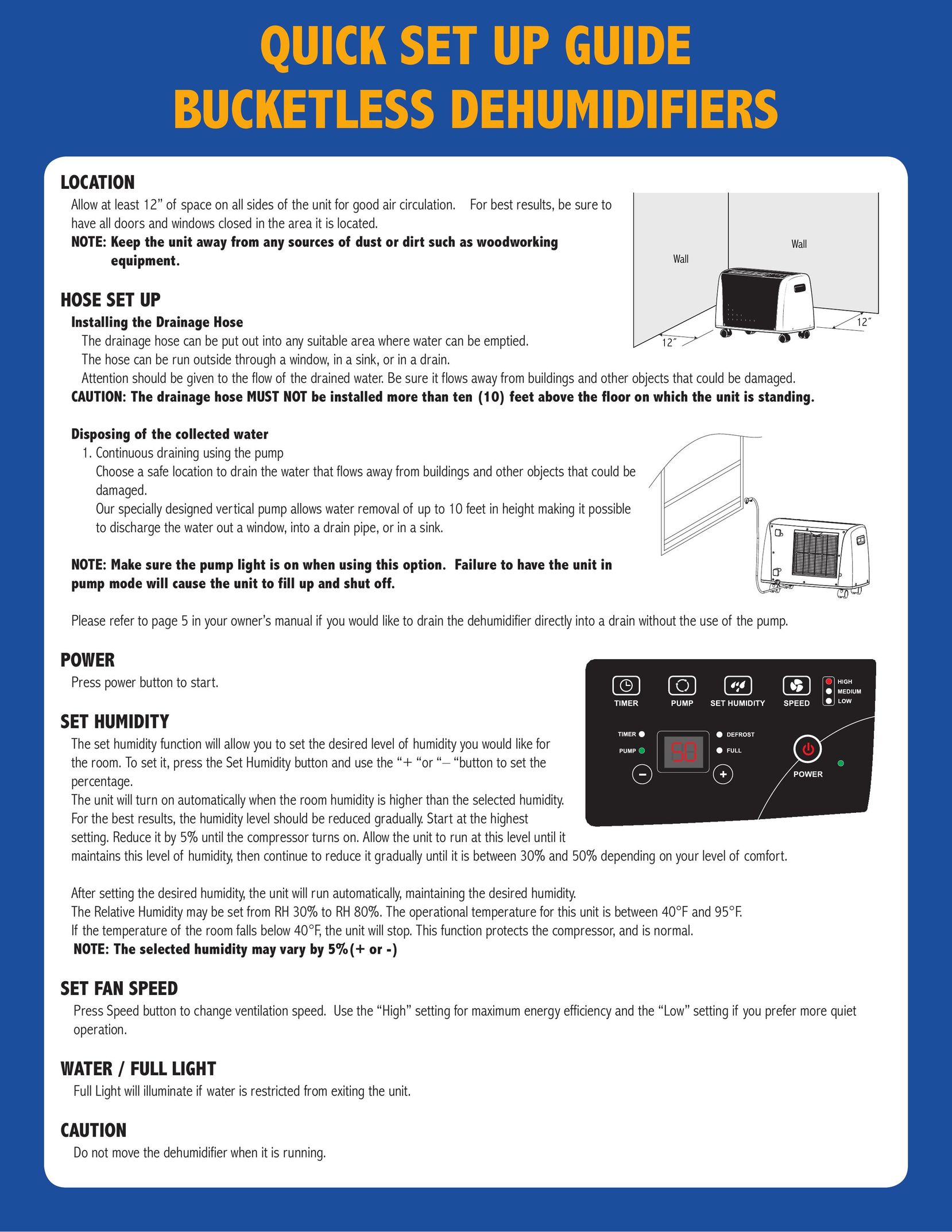 Husky BDH-550 Dehumidifier User Manual