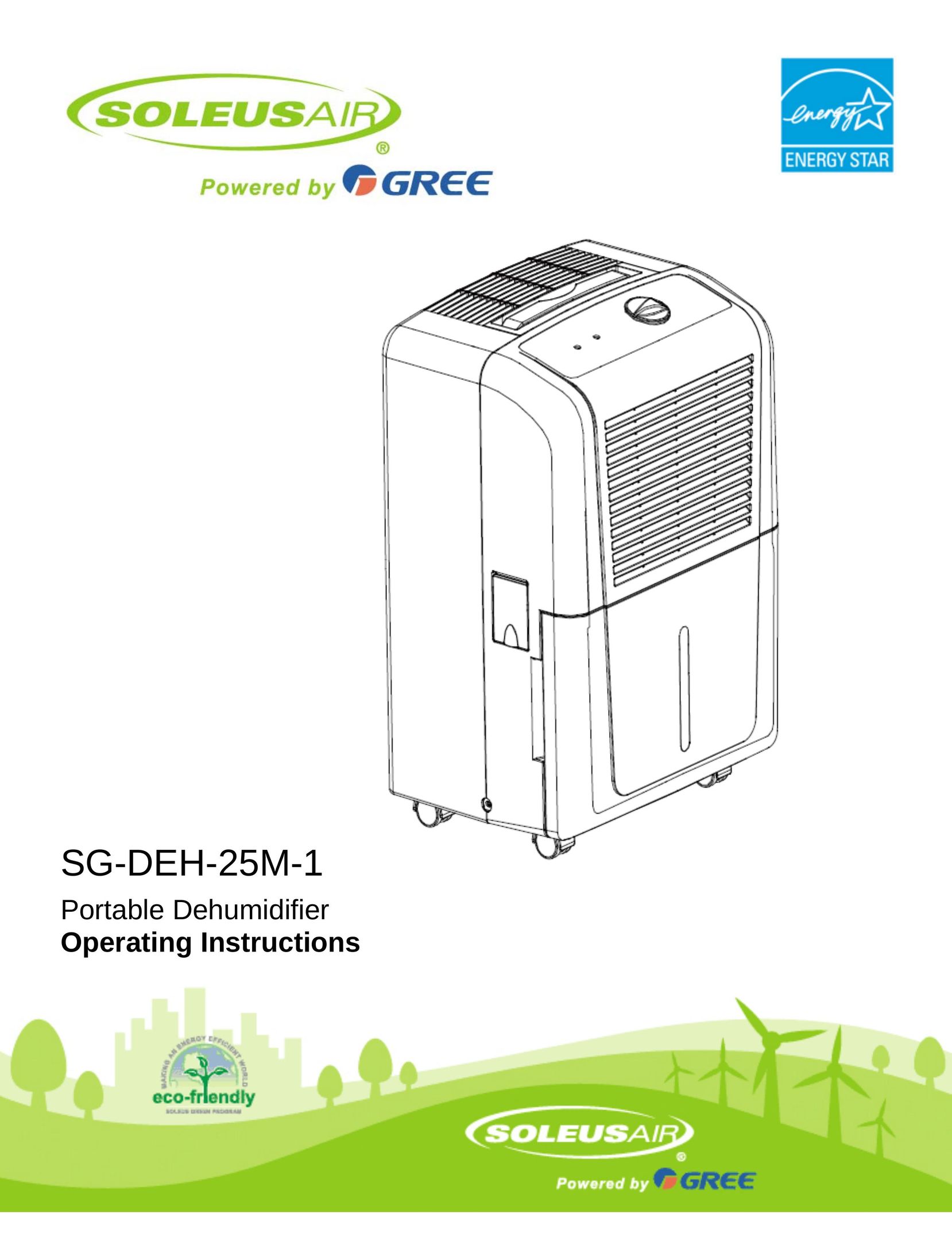Soleus Air SG-DEH-25M-1 Dehumidifier User Manual