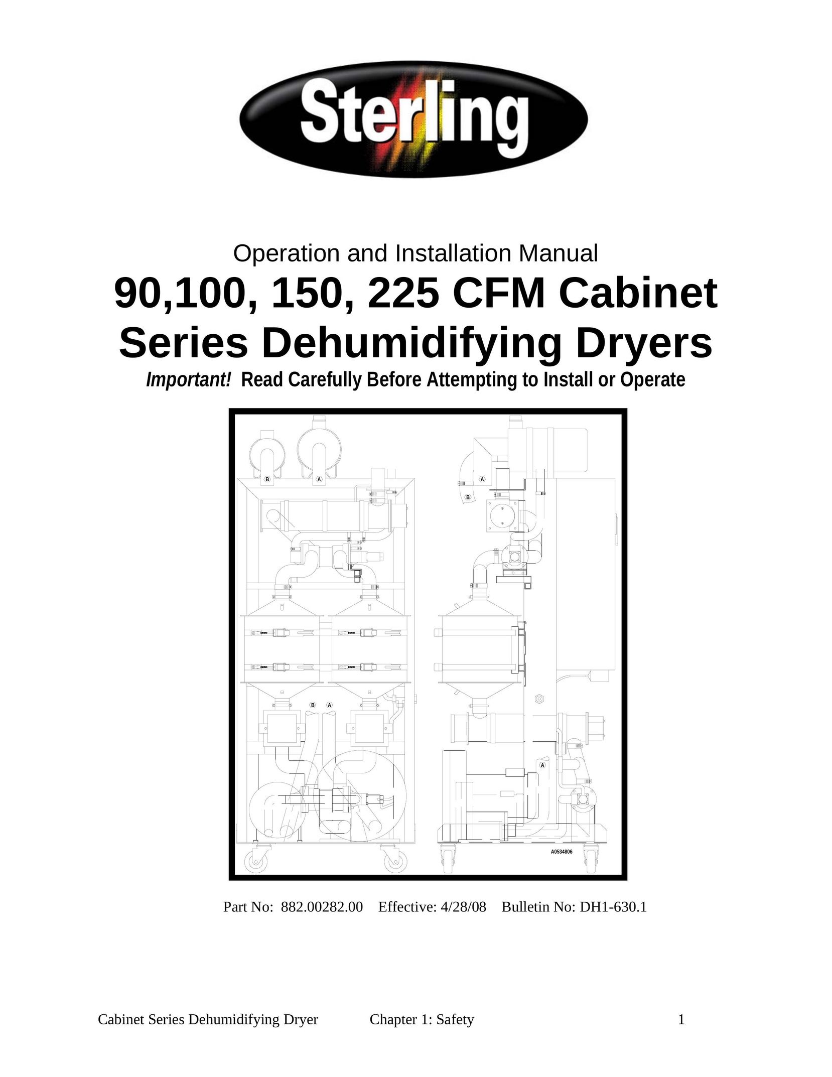 Sterling Plumbing Cabinet Series Dehumidifying Dryer Dehumidifier User Manual