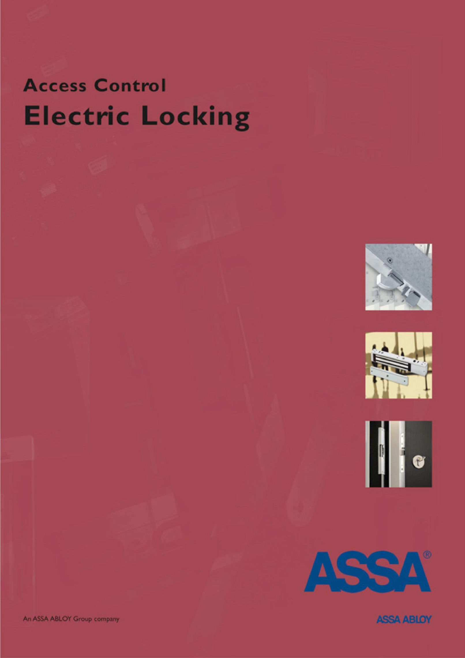 Assa Access Control Electric Locking Door User Manual