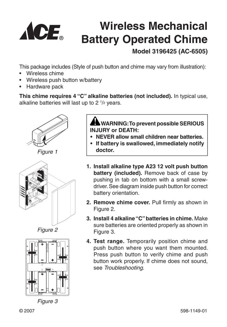 Heath Zenith 3196425 Door User Manual
