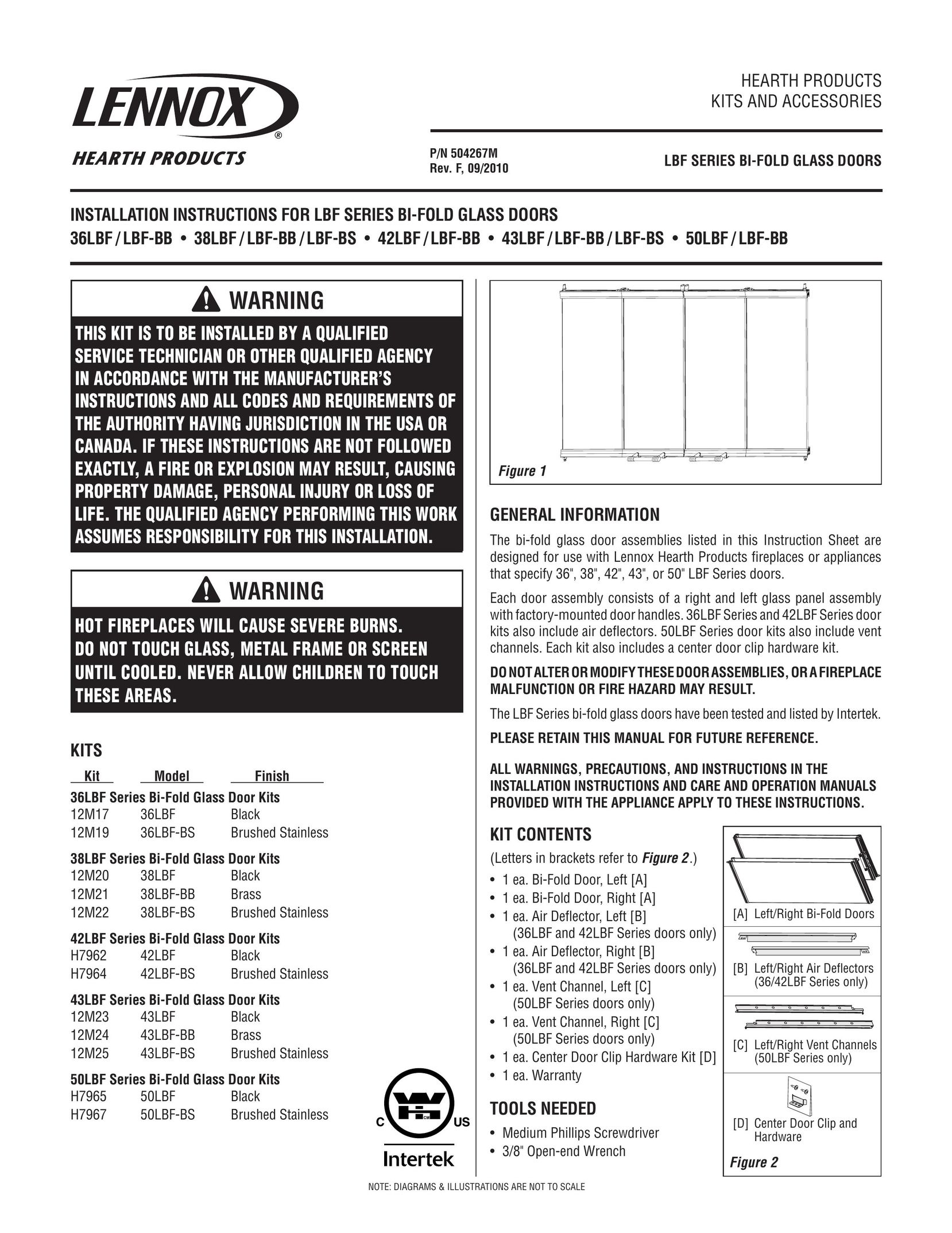 Lennox Hearth 42LBF Door User Manual