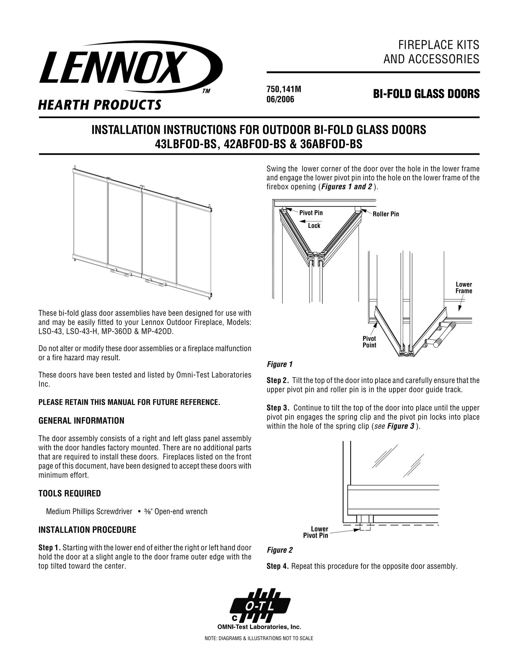 Lennox Hearth LSO-43 Door User Manual
