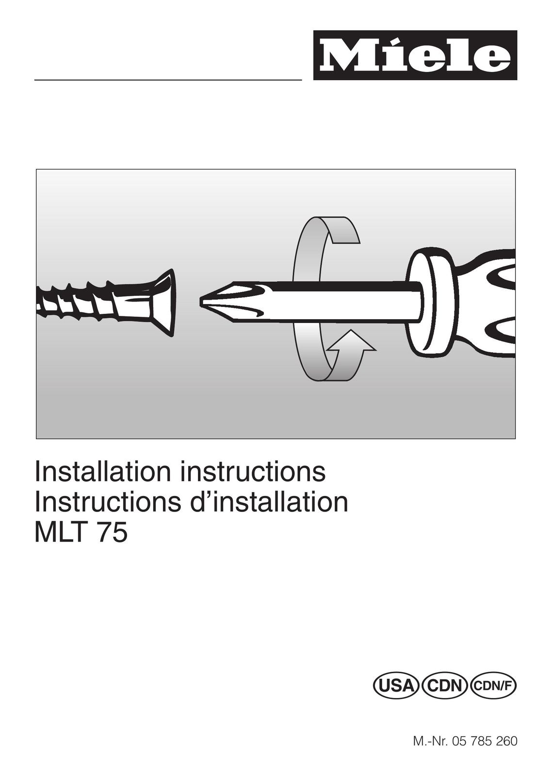 Miele MLT 75 Door User Manual
