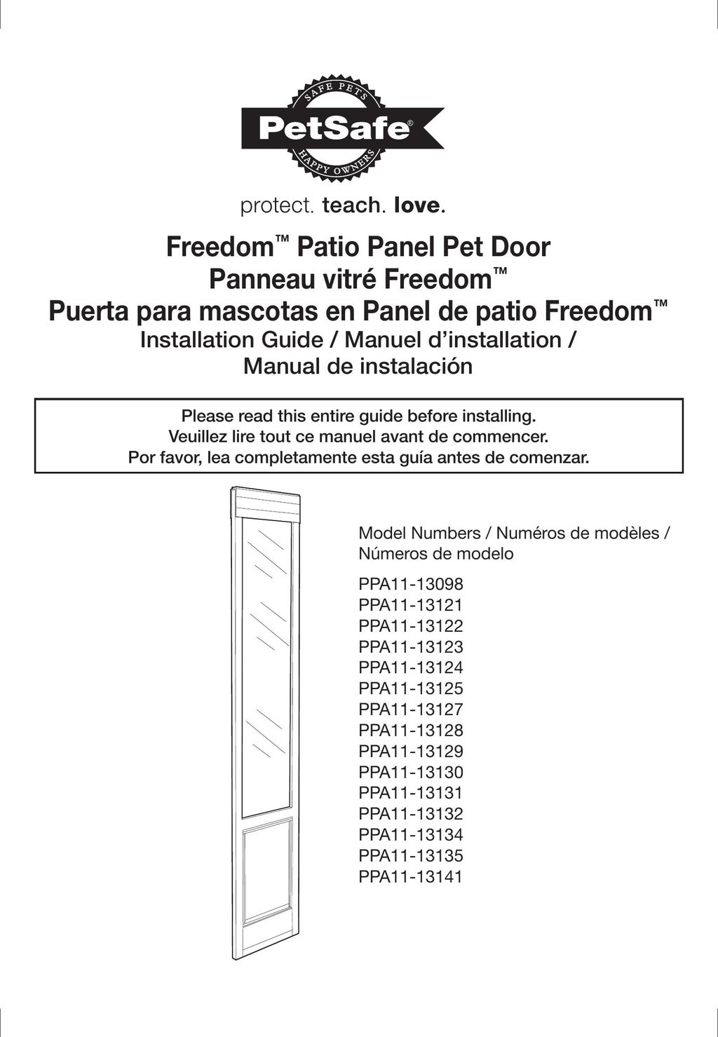 Petsafe PPA11-13098 Door User Manual