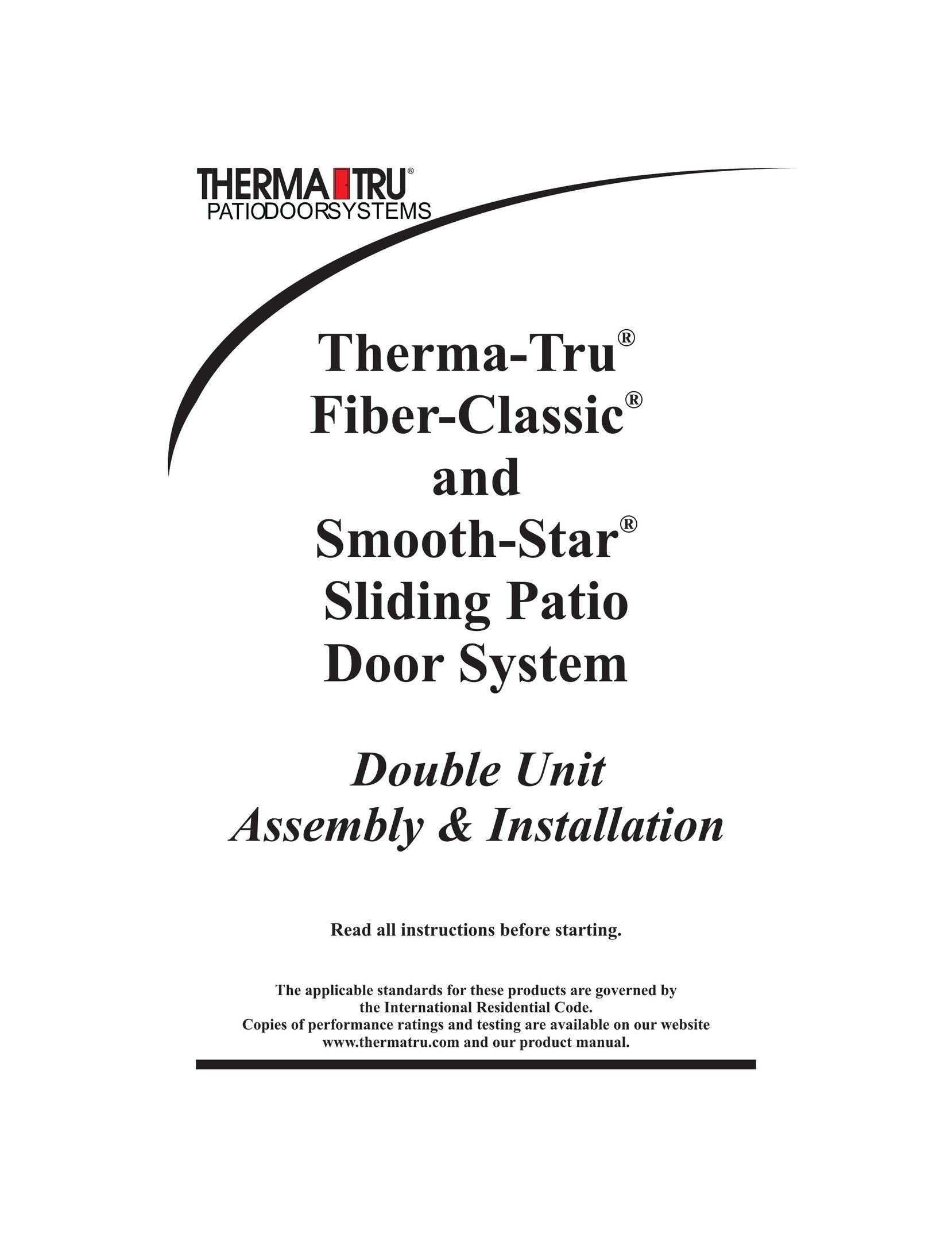 Therma-Tru Fiber-Classic Door User Manual