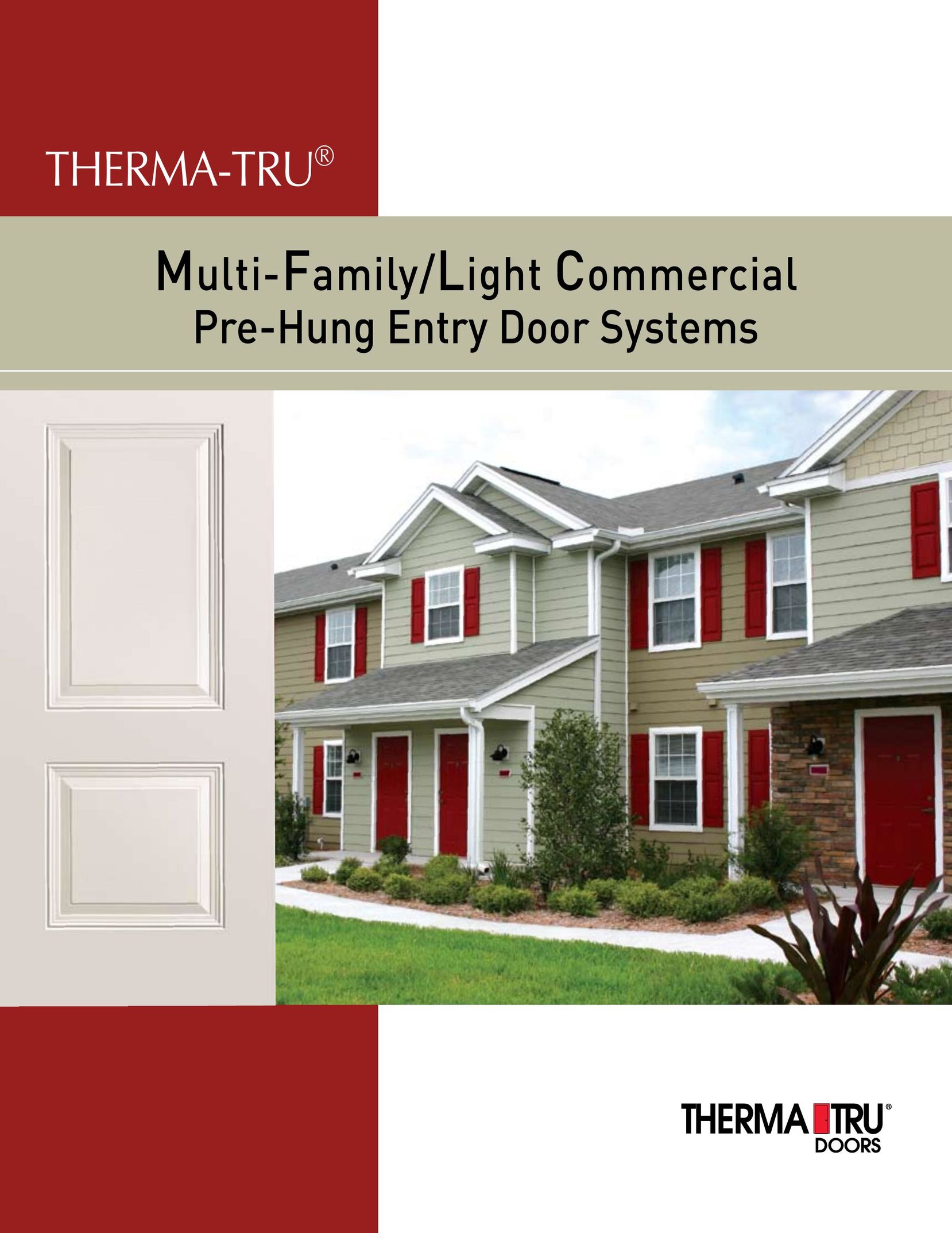 Therma-Tru Multi-Family Pre-Hung Door User Manual