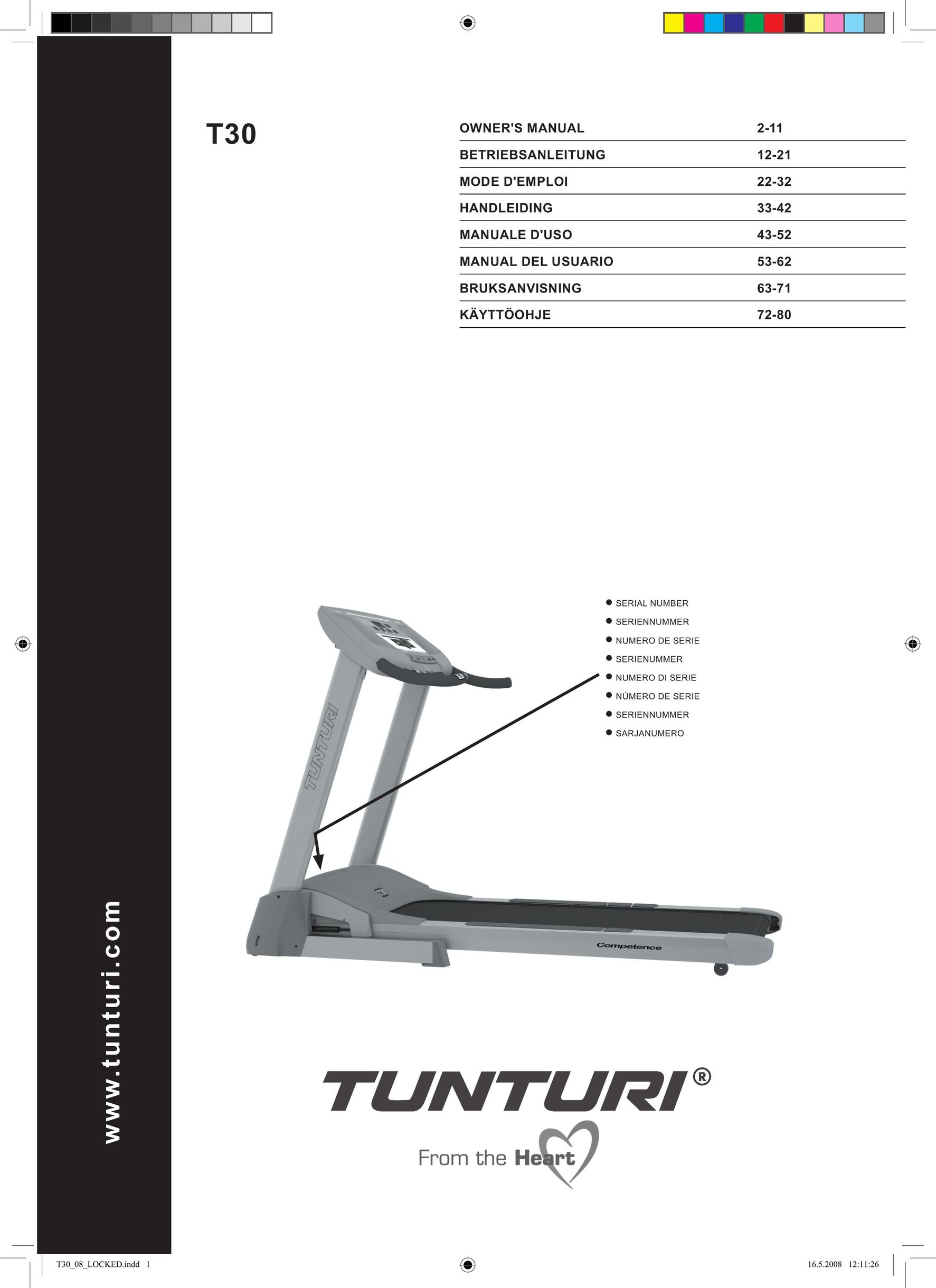 Tunturi T30 Door User Manual