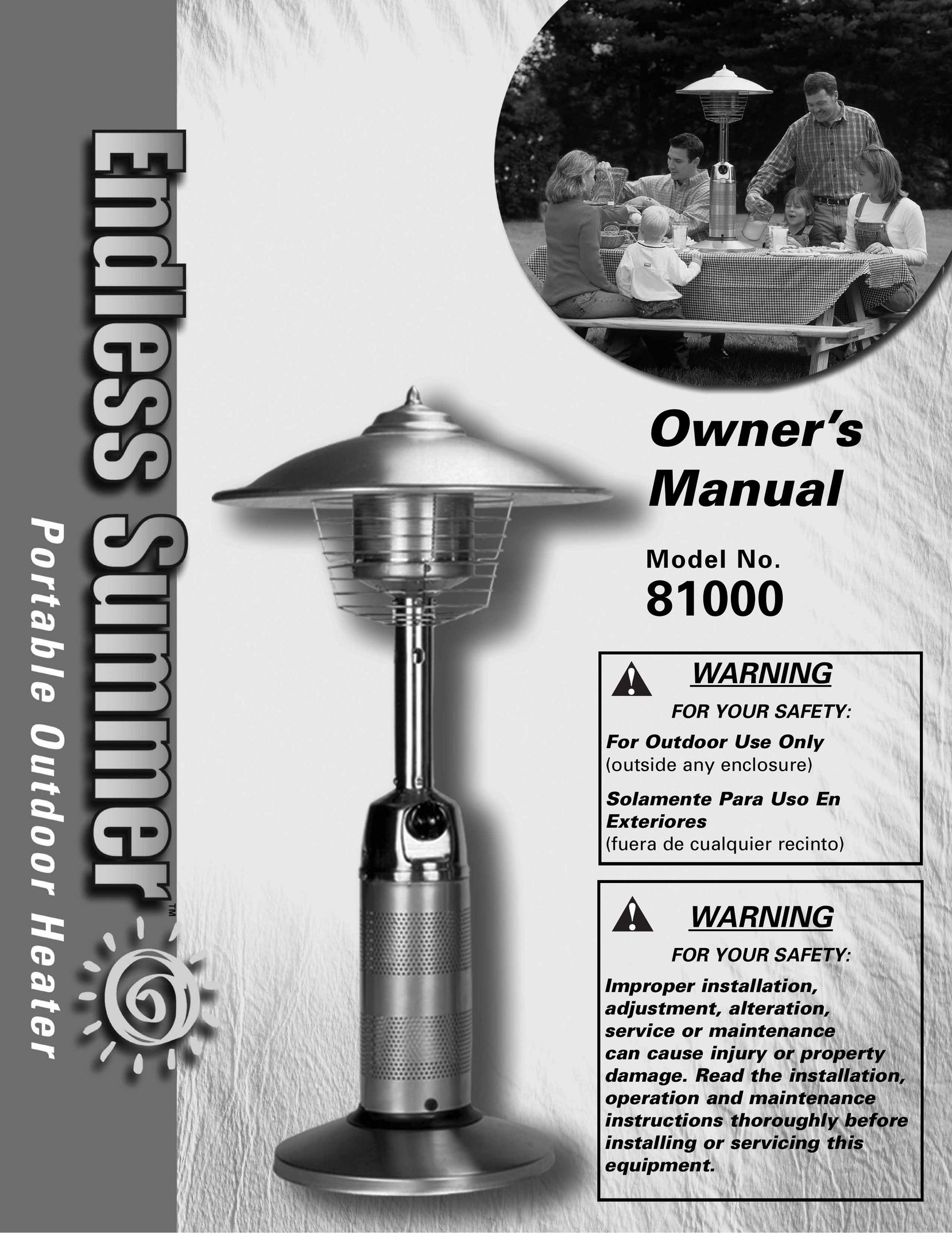 Blue Rhino 81000 Electric Heater User Manual