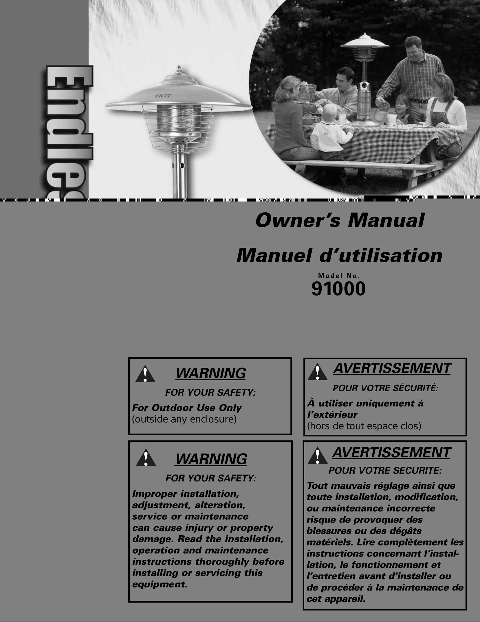 Blue Rhino 91000 Electric Heater User Manual