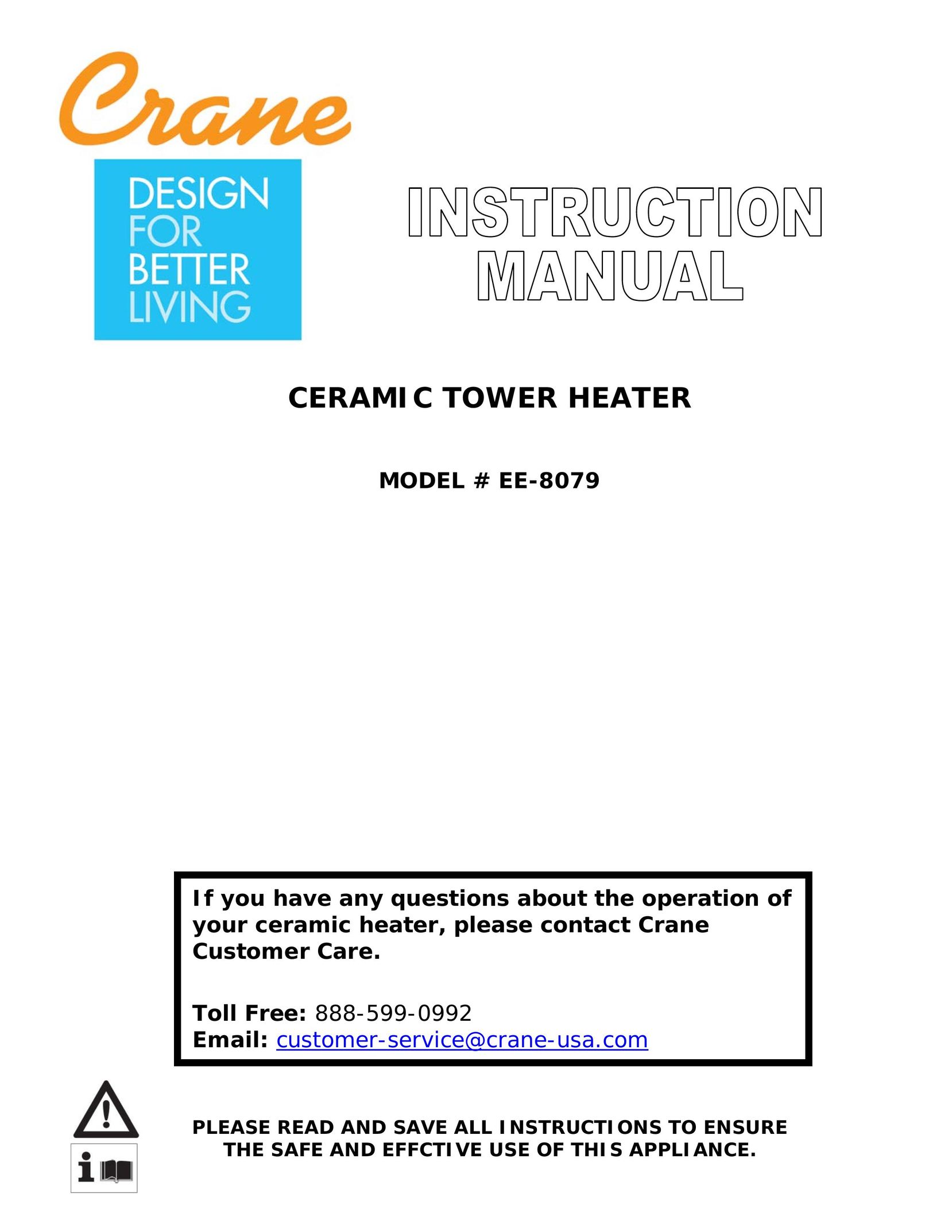 C. Crane EE-8079 Electric Heater User Manual