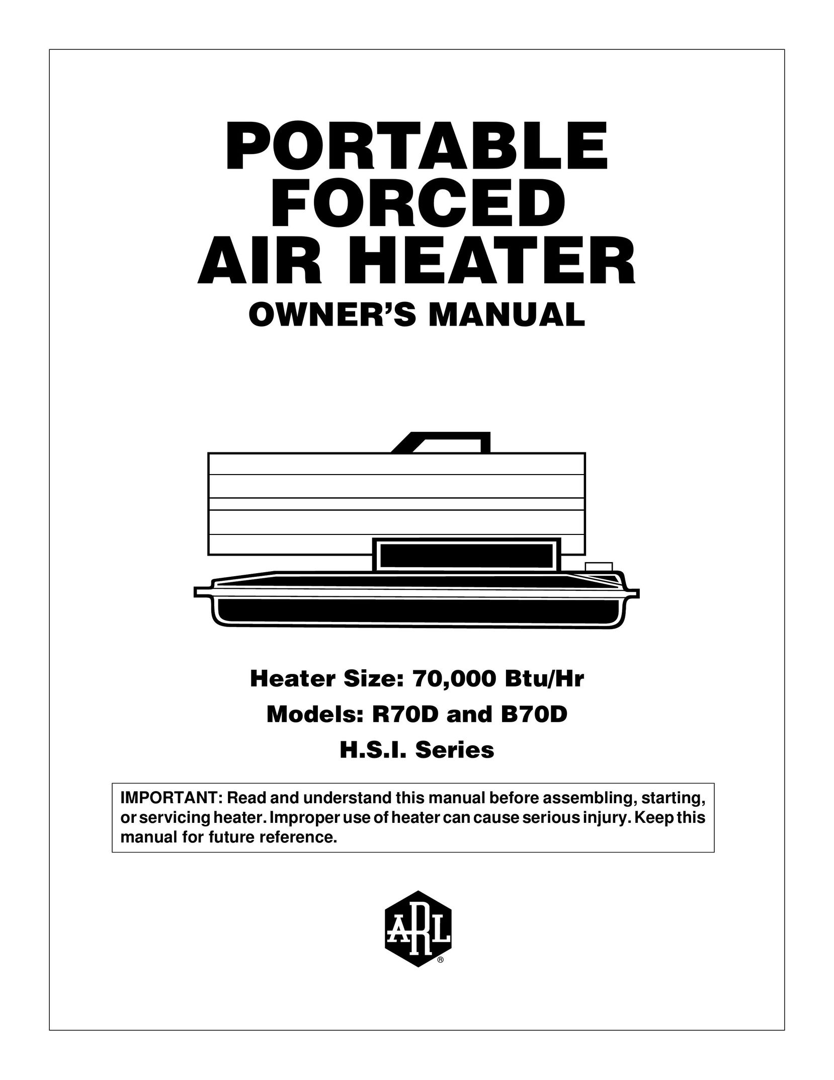 Desa B70D Electric Heater User Manual
