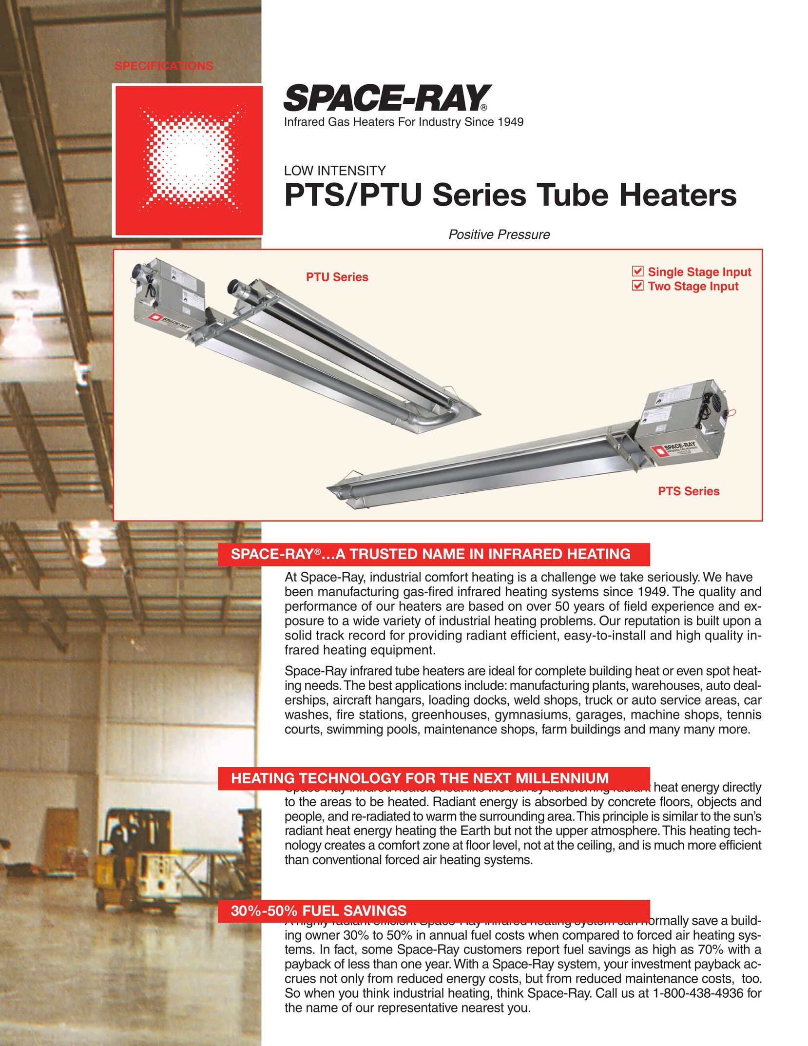 Gas-Fired Products PTU Electric Heater User Manual