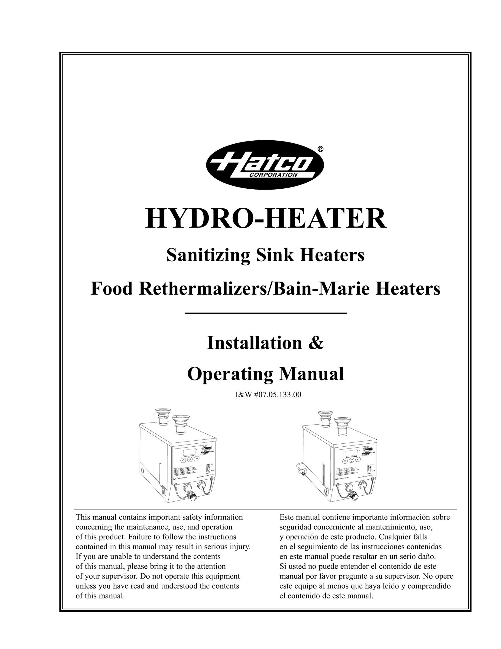 Hatco Hatco 3CS2 Electric Heater User Manual