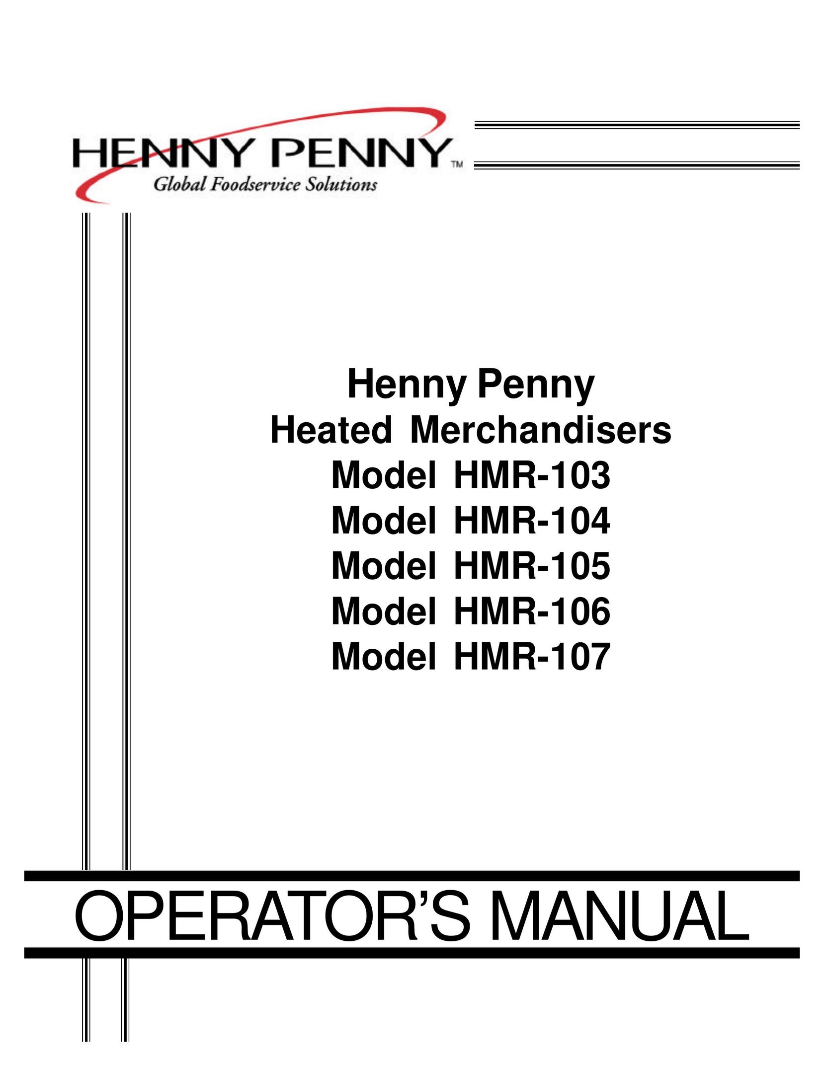 Henny Penny HMR-103 Electric Heater User Manual