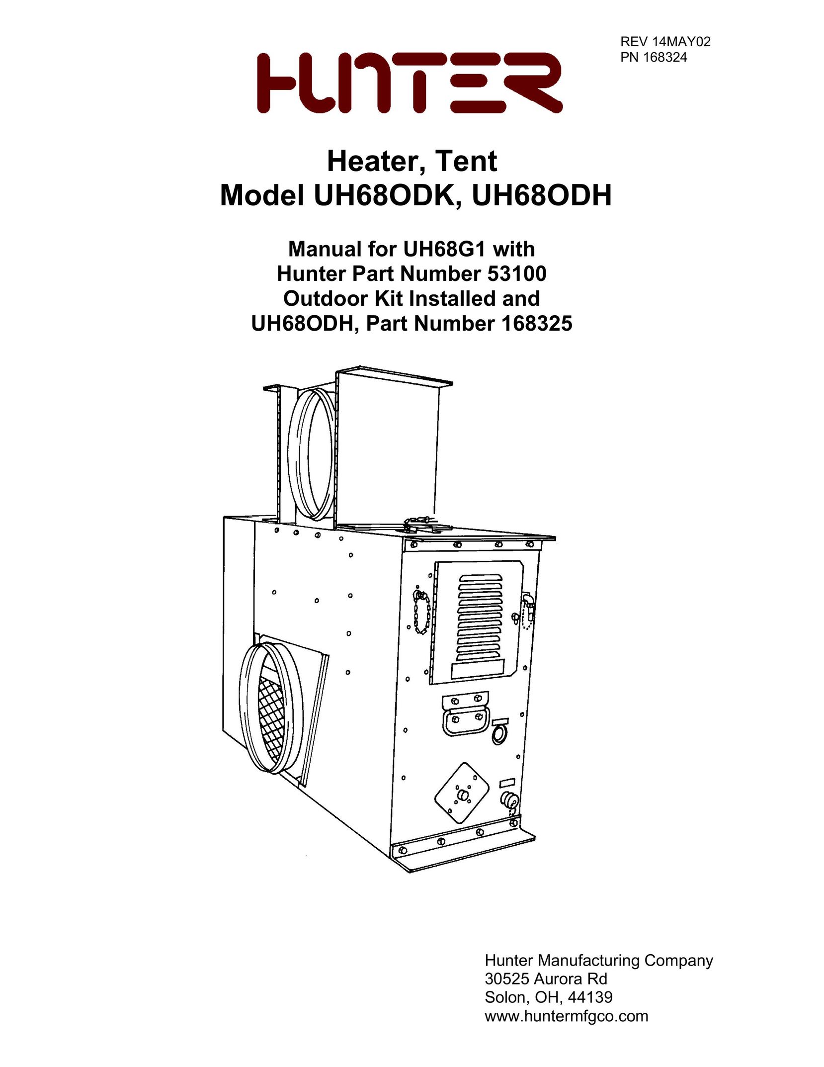 Hunter Fan UH68ODH Electric Heater User Manual