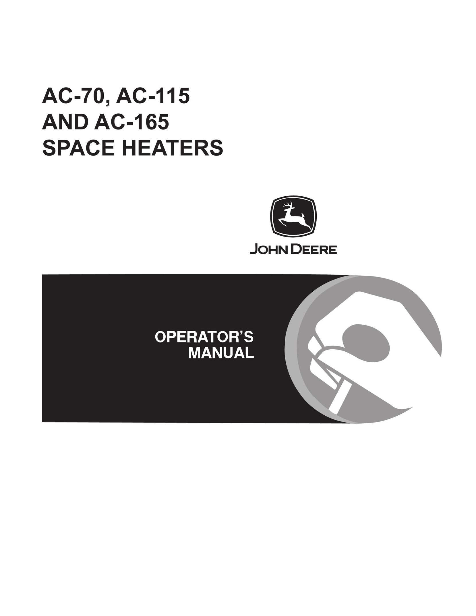 John Deere AC-115, AC-165 Electric Heater User Manual