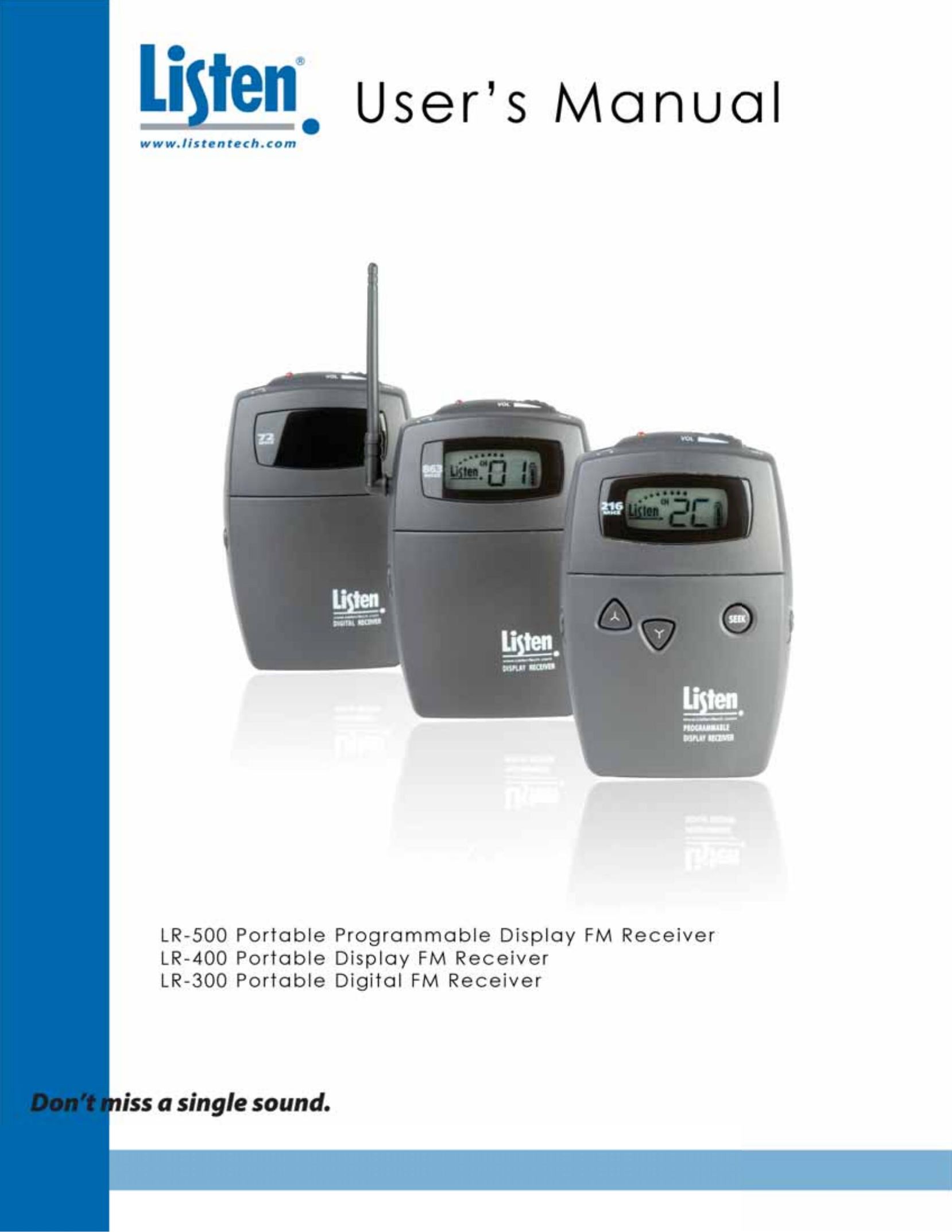 Listen Technologies LR-500 Electric Heater User Manual