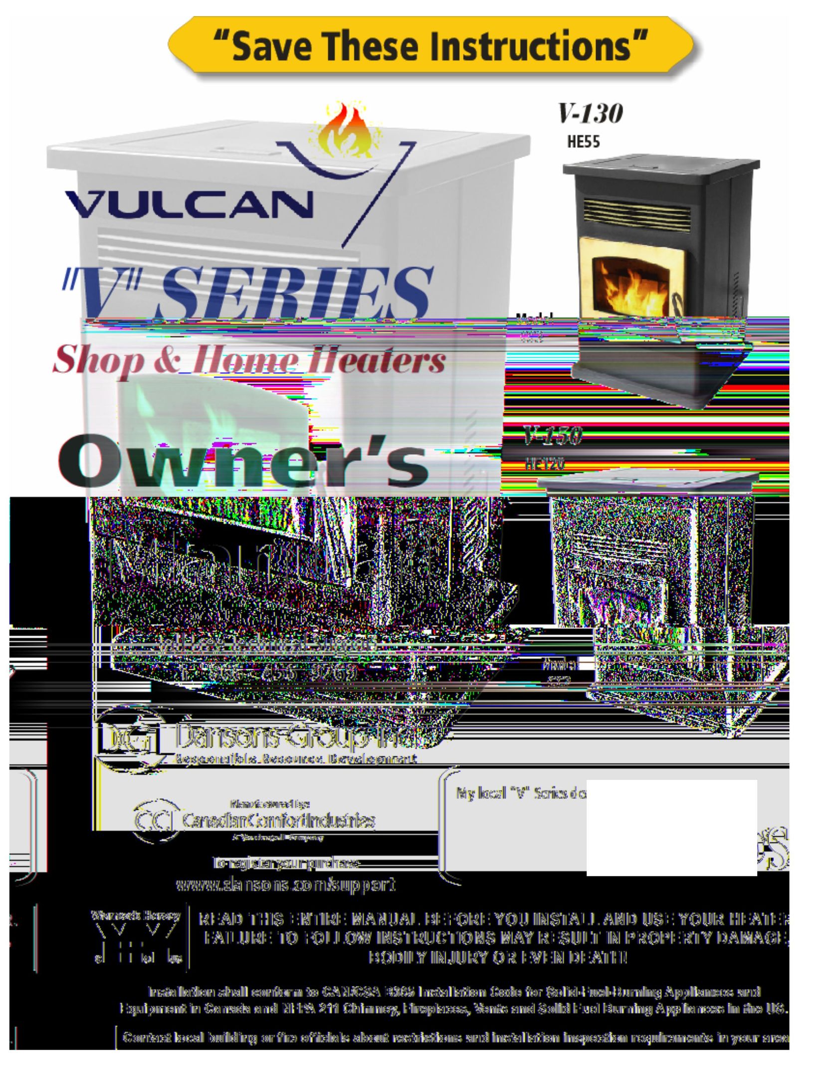 Vulcan-Hart Home Heaters Electric Heater User Manual