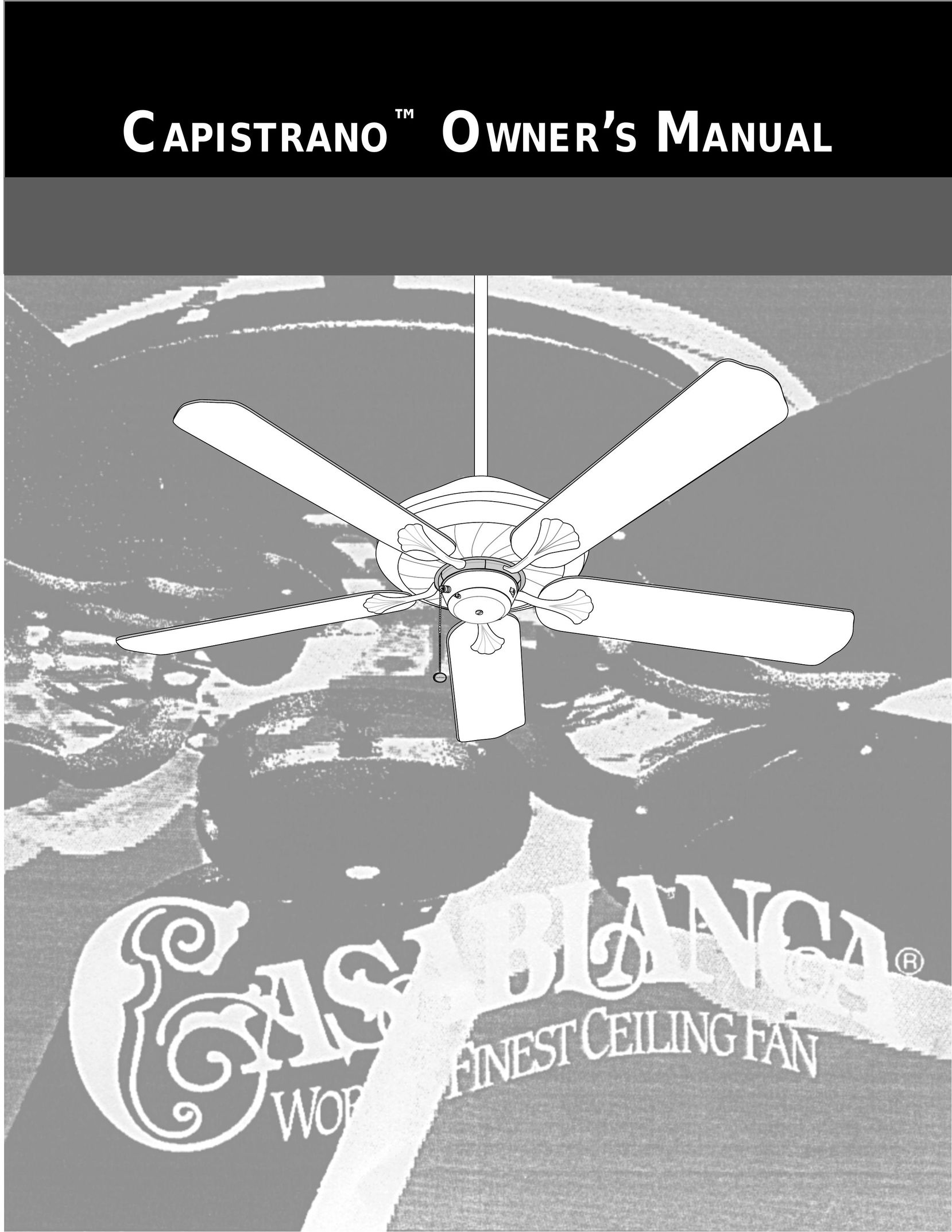 Casablanca Fan Company 46U26D Fan User Manual