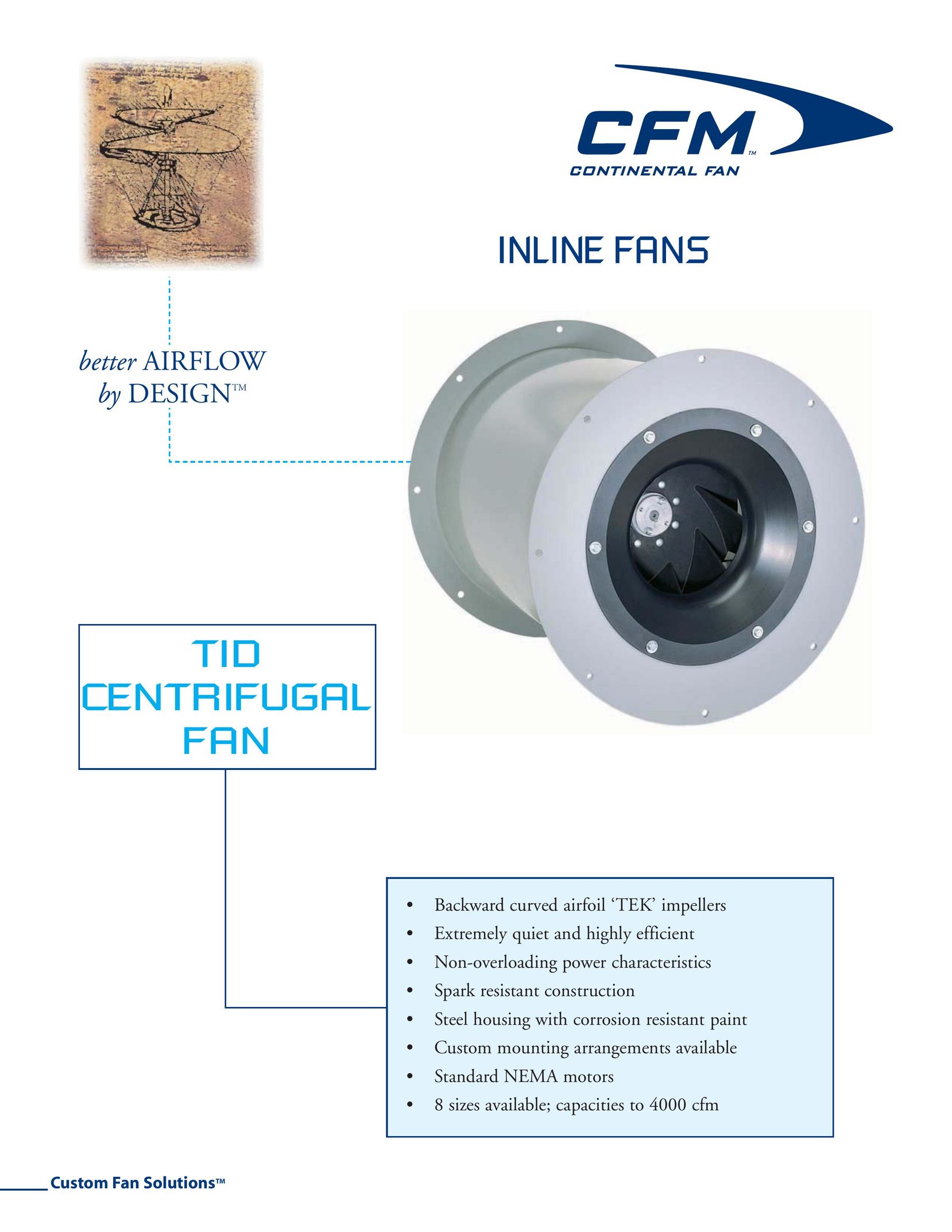 CFM 165834 Fan User Manual