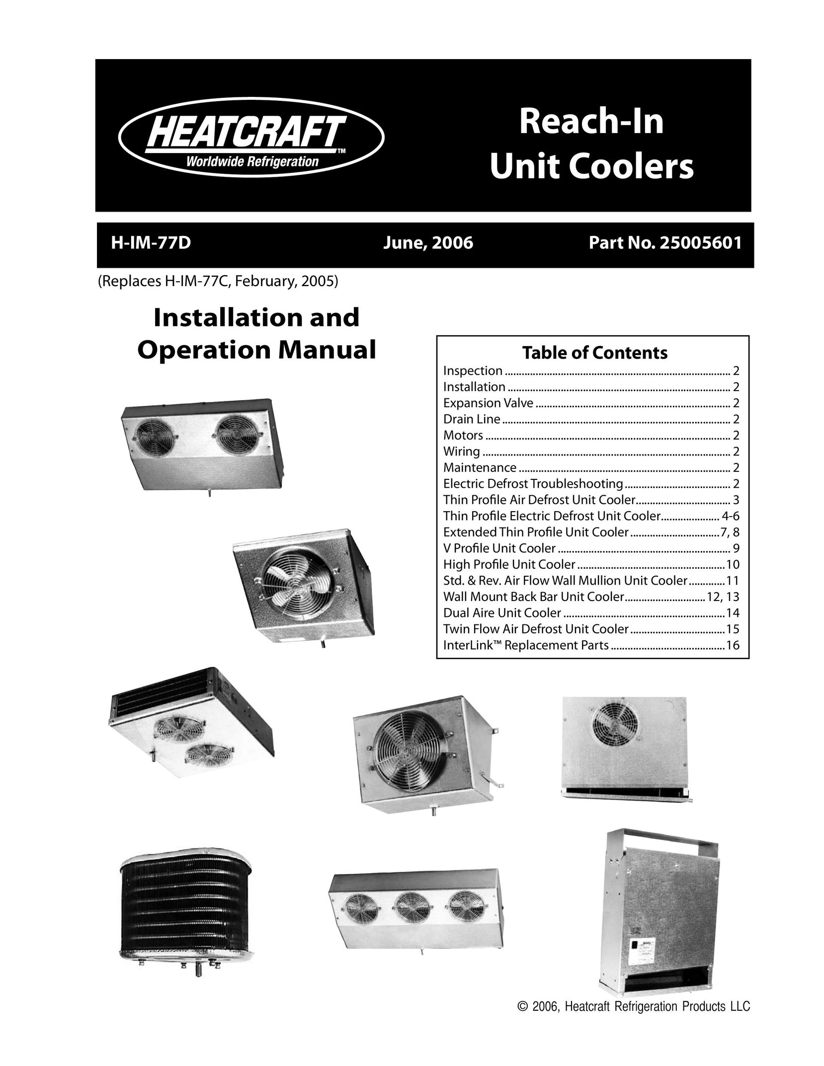 Heatcraft Refrigeration Products H-IM-77D Fan User Manual