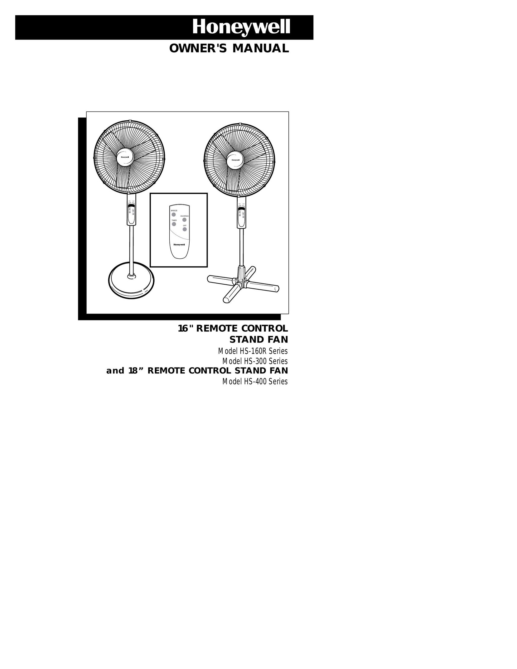 Honeywell HS-160R Fan User Manual