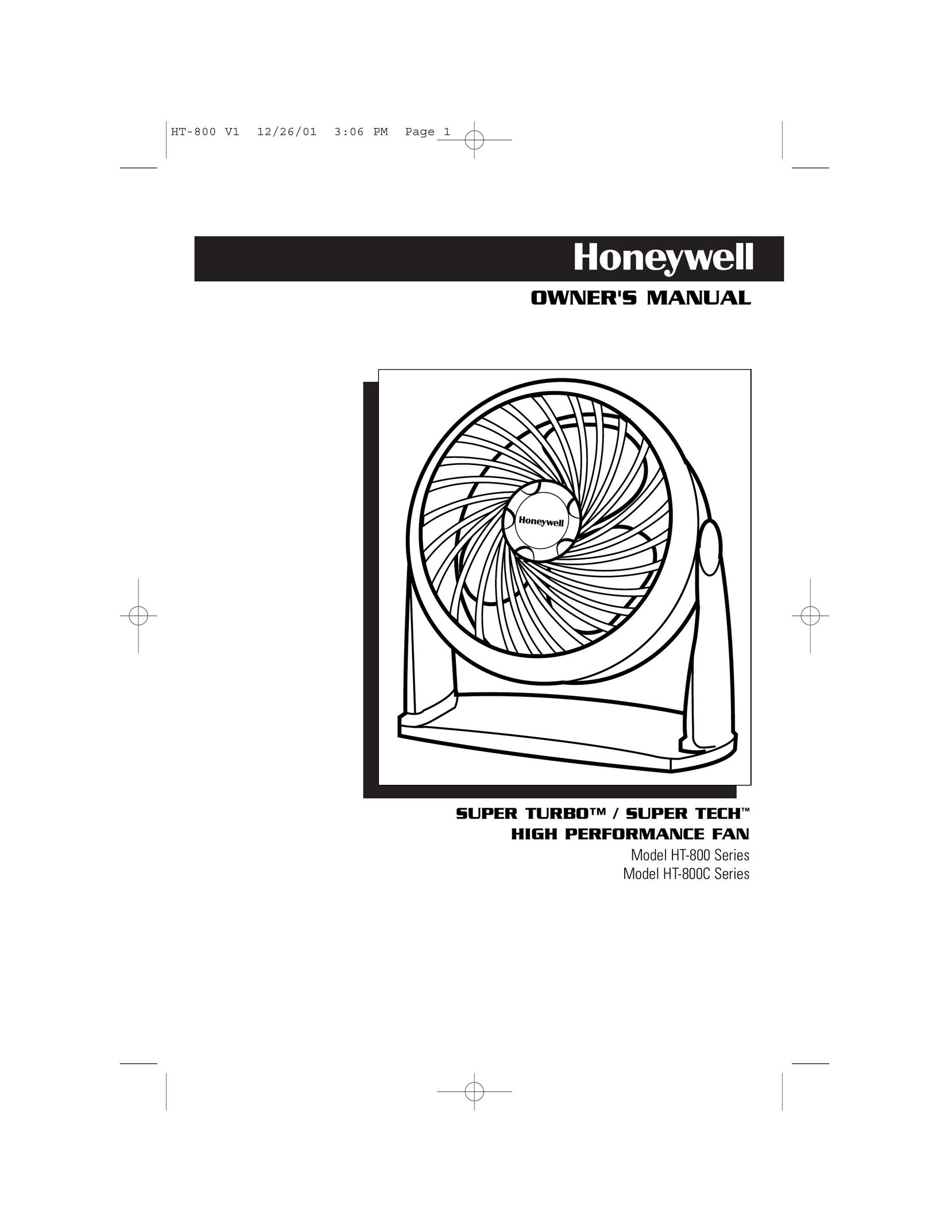 Honeywell HT-800 Fan User Manual