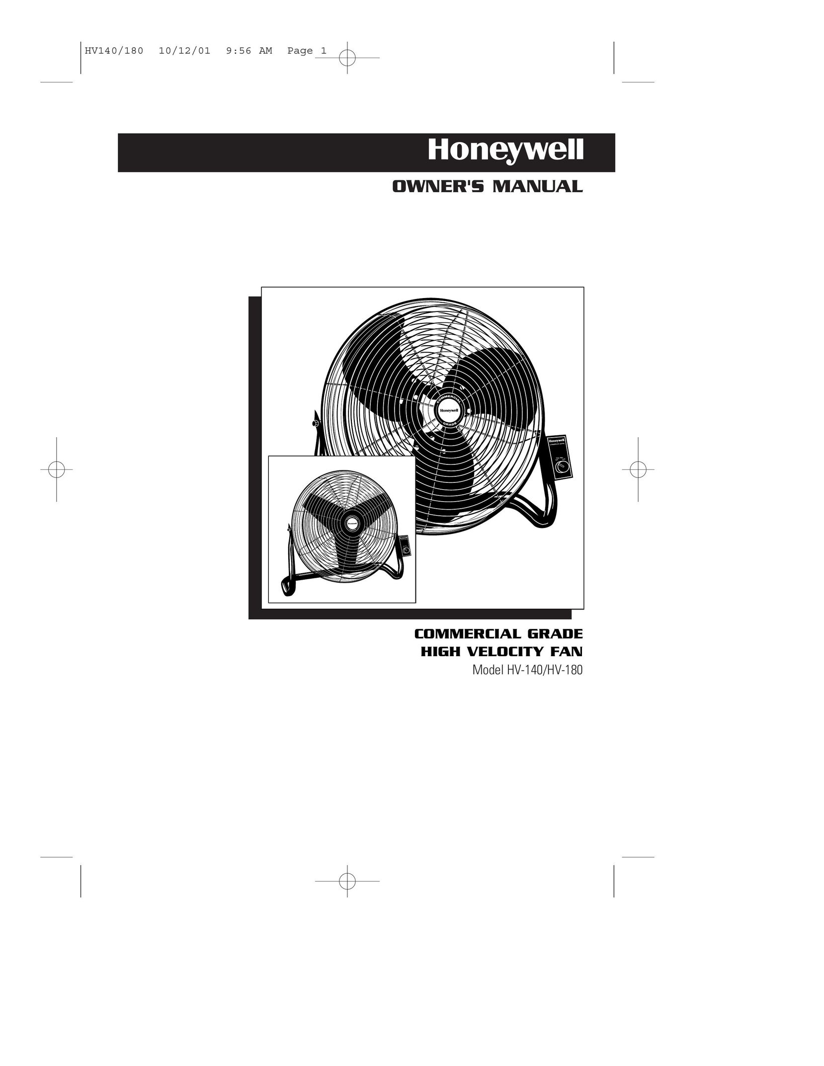 Honeywell HV140 Fan User Manual