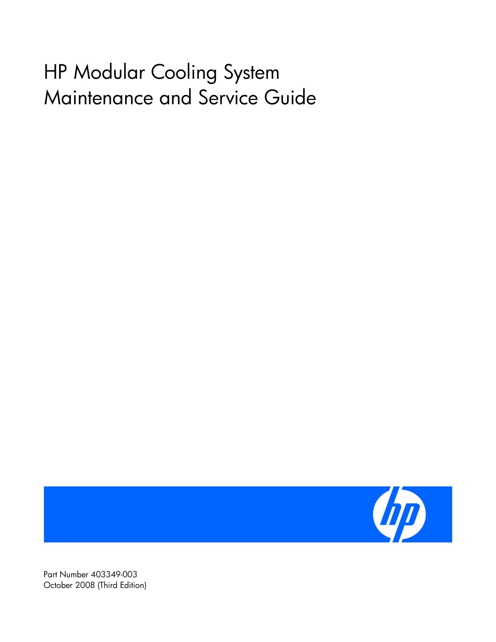 HP (Hewlett-Packard) 403349-003 Fan User Manual