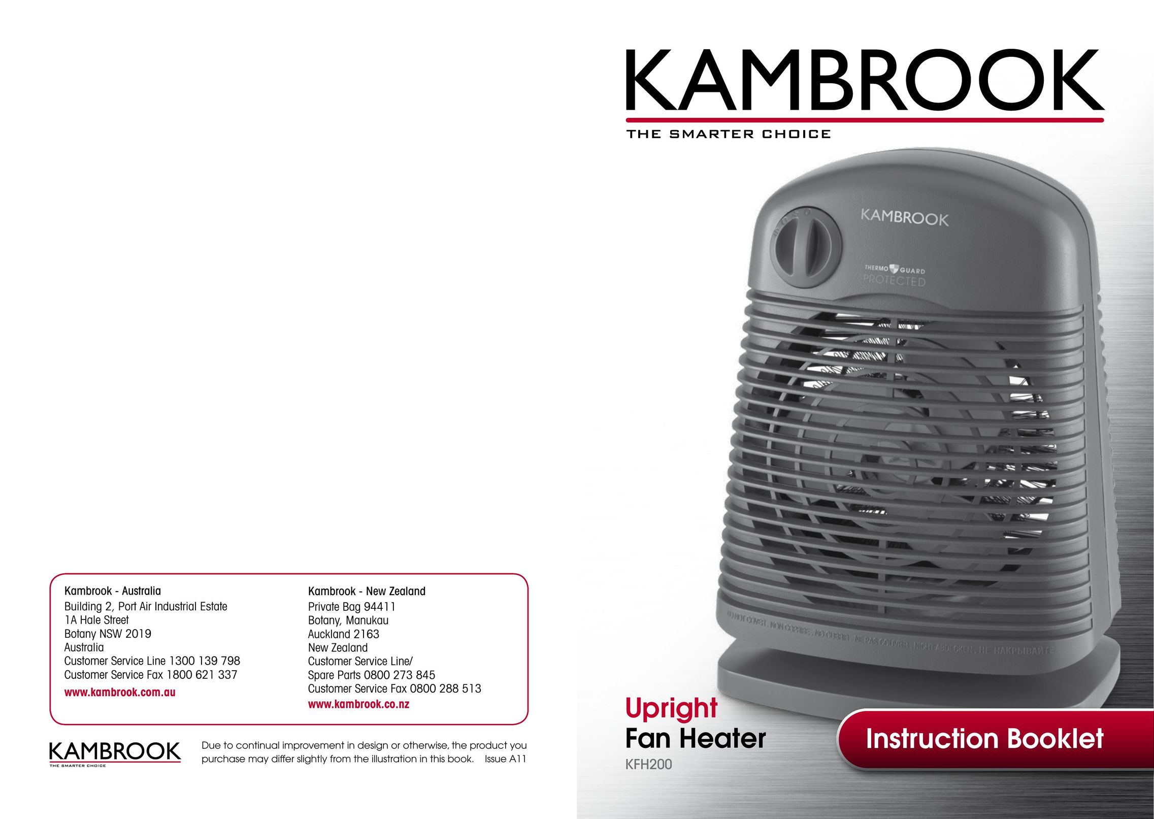 Kambrook KFH200 Fan User Manual