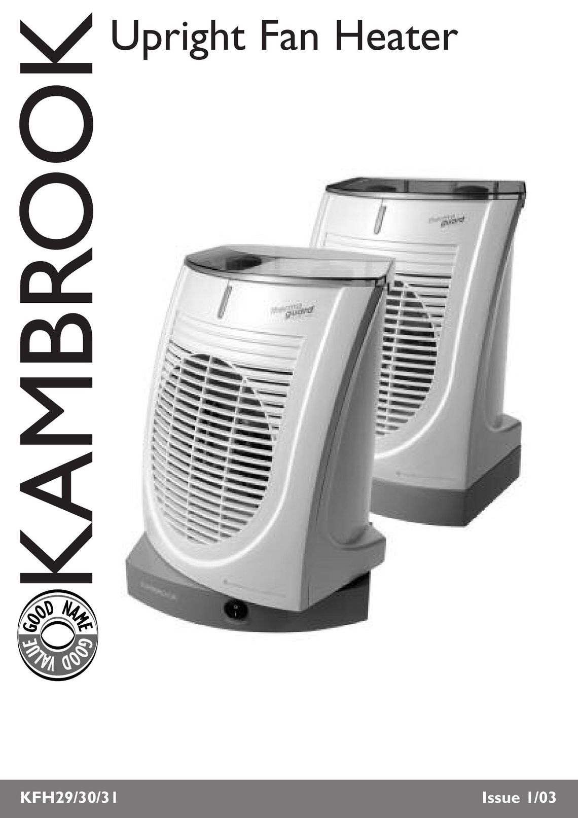 Kambrook KFH31 Fan User Manual