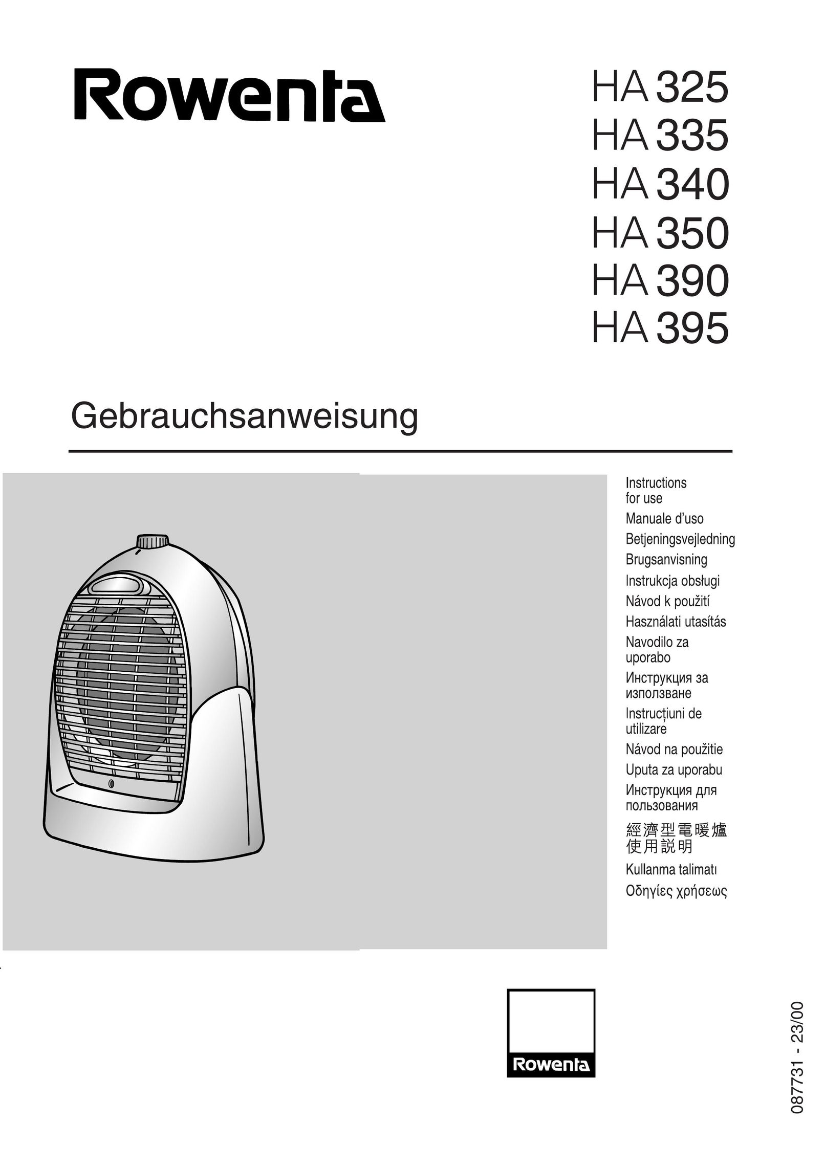 Rowenta HA 335 Fan User Manual