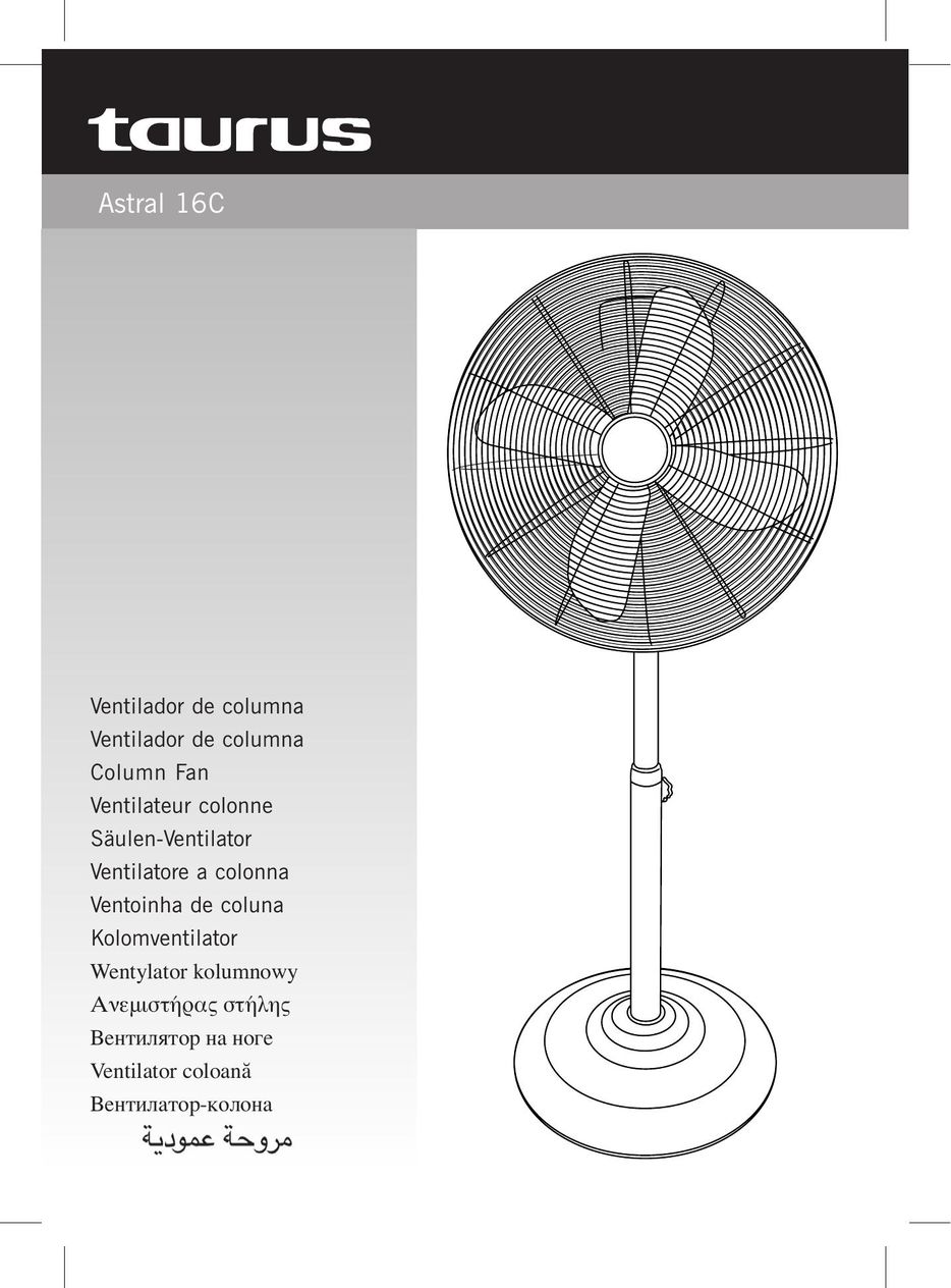Taurus Group Astral 16C Fan User Manual
