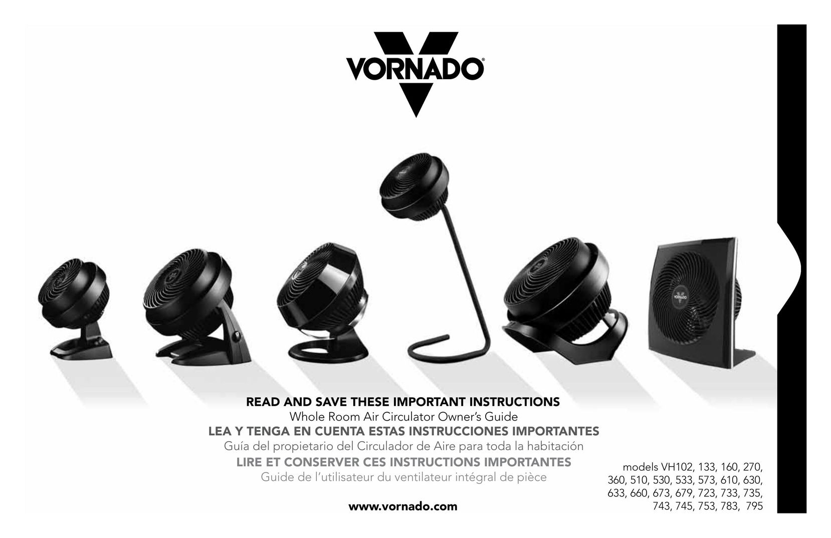 Vornado CR1-0116-06 Fan User Manual