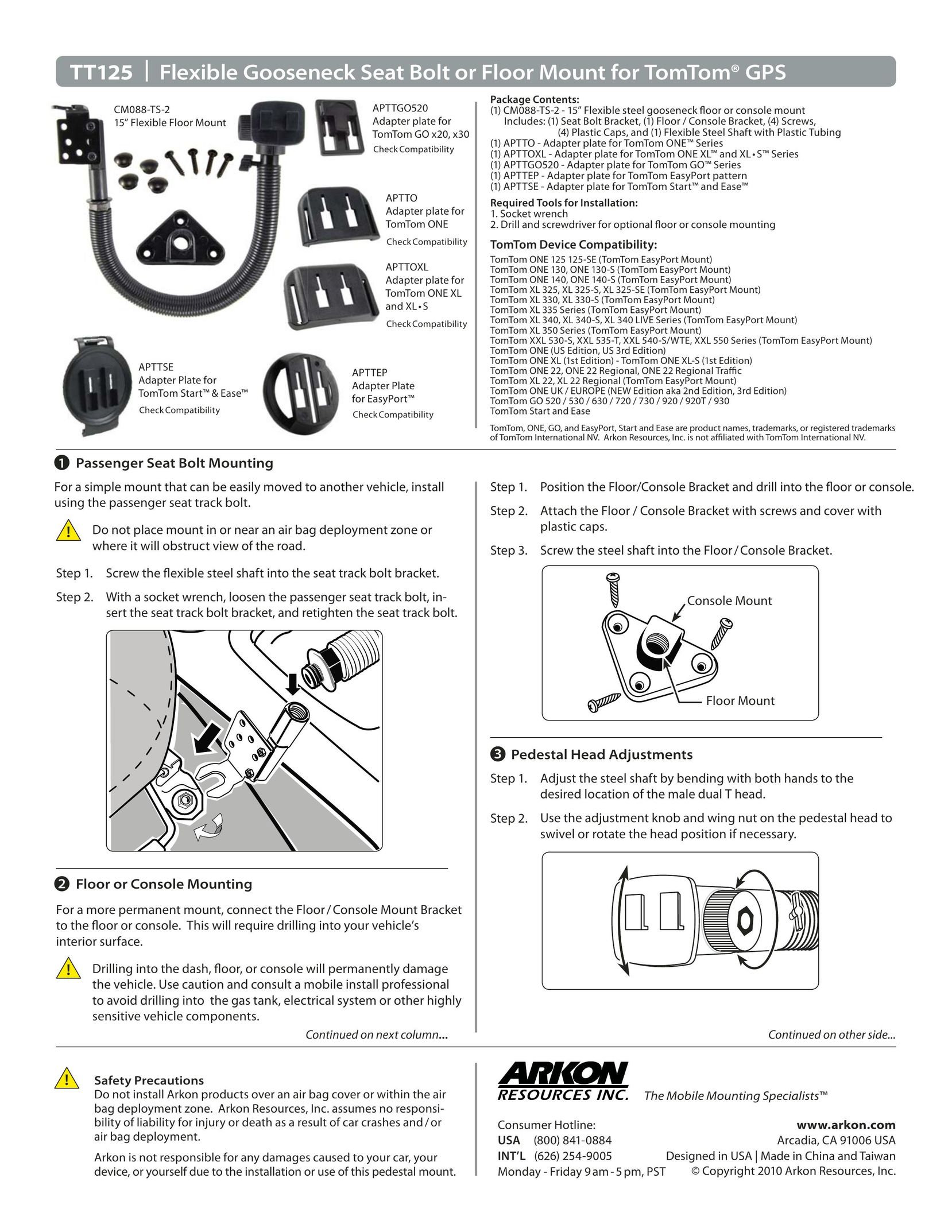 Binatone TT125 Flooring User Manual